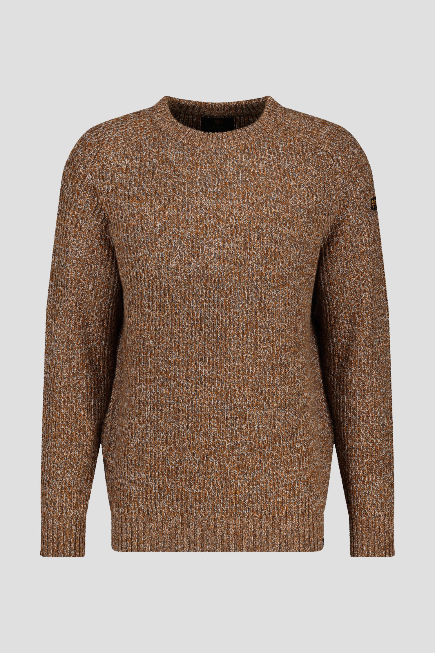 Pull mélangé marron-gris de Ravøtt pour Hommes