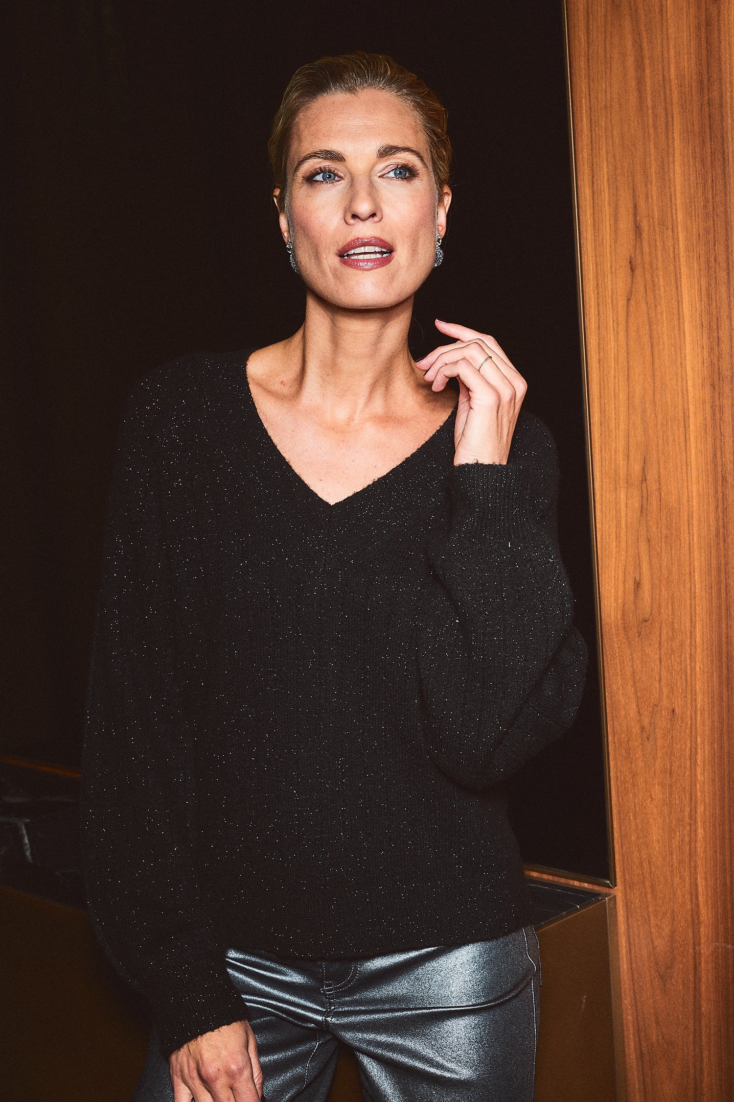 Pull noir à paillettes de JDY 7080895 Dames e5