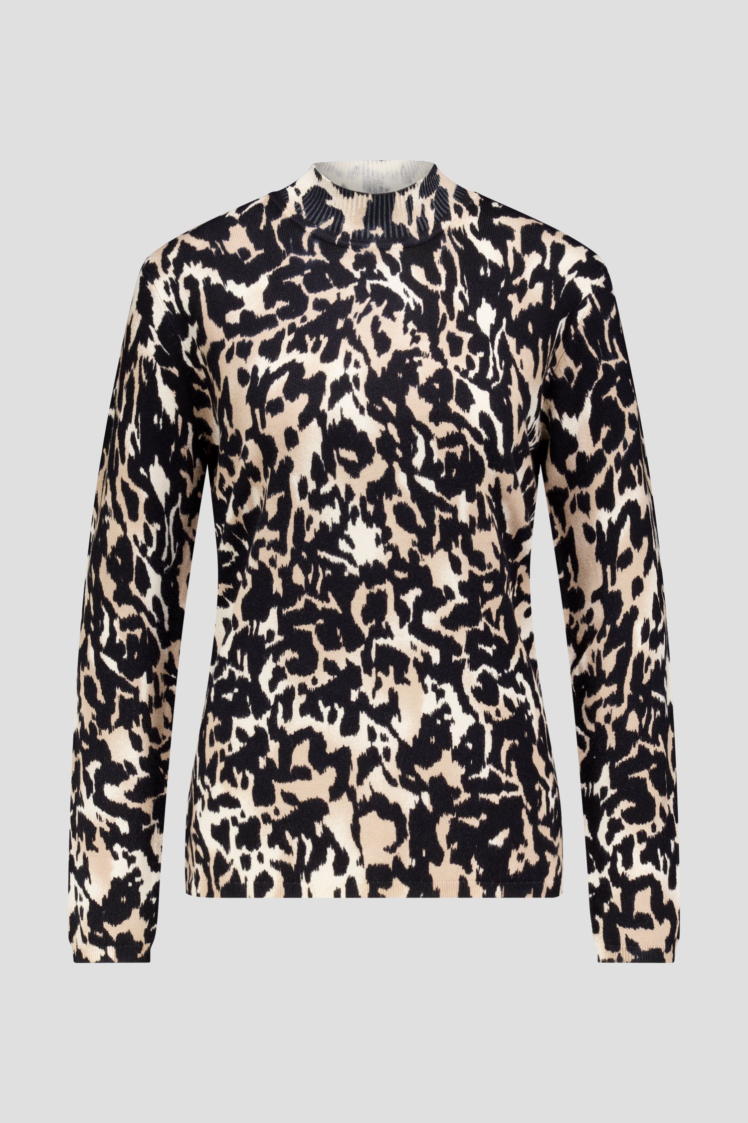 Photo produit 1 de Pull noir avec imprimé beige de Barbara Lebek pour Femmes