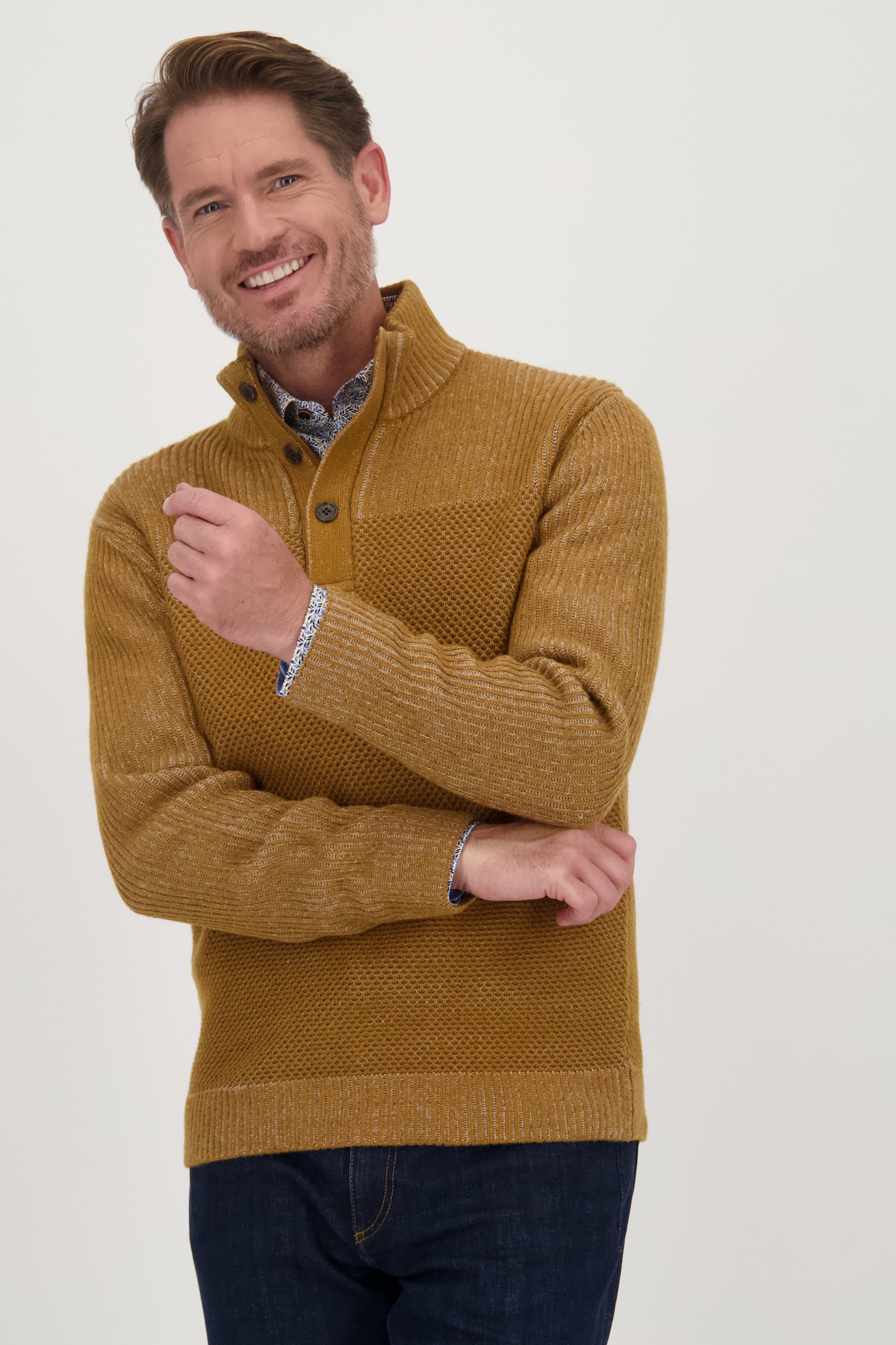 pull-over ocre de Dansaert Blue pour Hommes