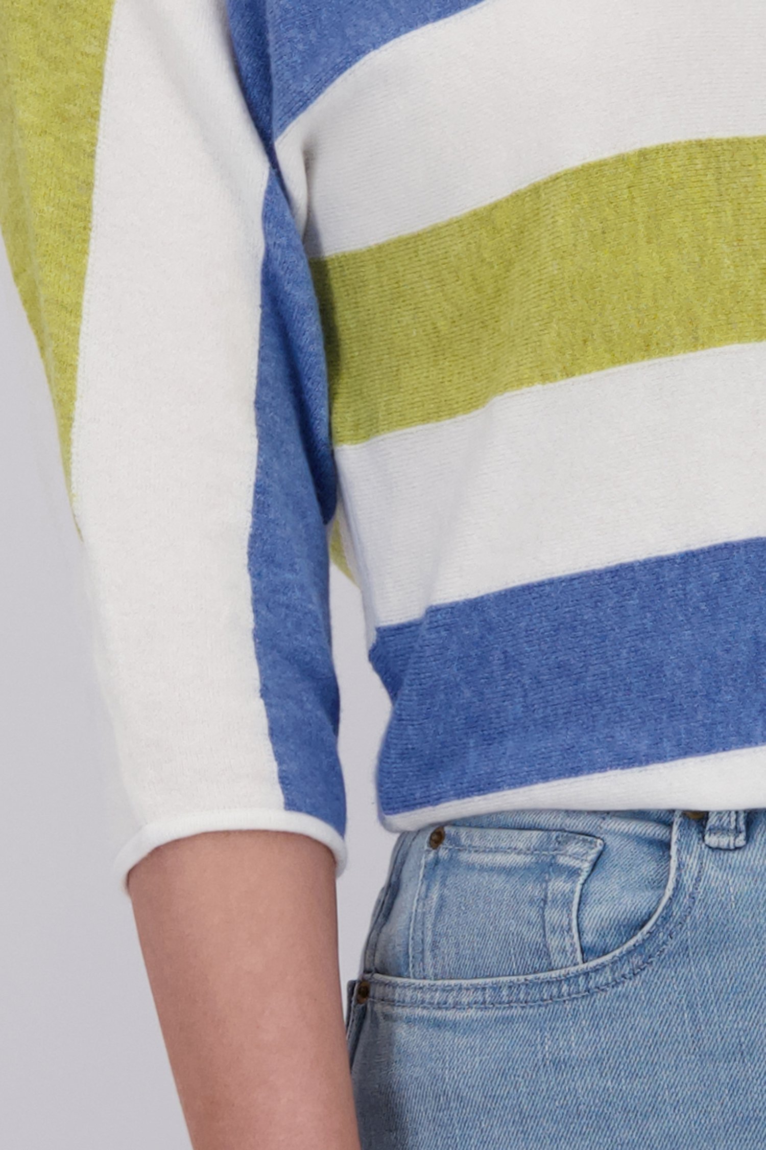 Pull rayé à manches 3/4  de Libelle pour Femmes