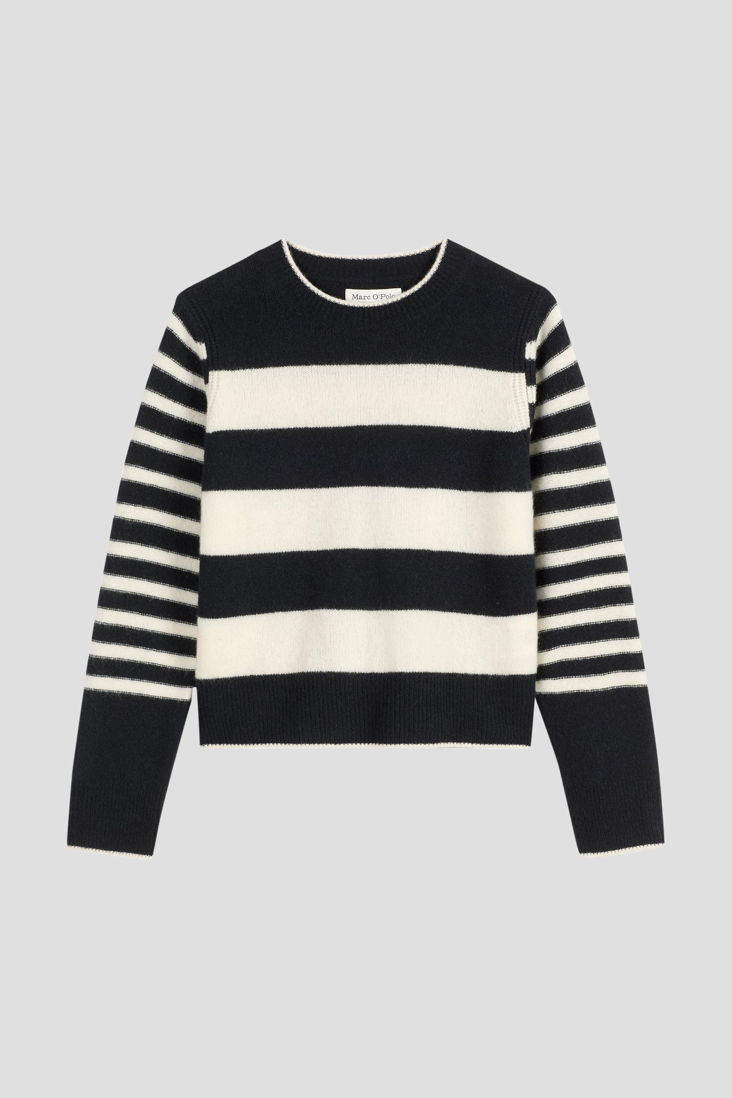 Photo produit 1 de Pull rayé bleu marine et écru de Marc O'Polo pour Femmes