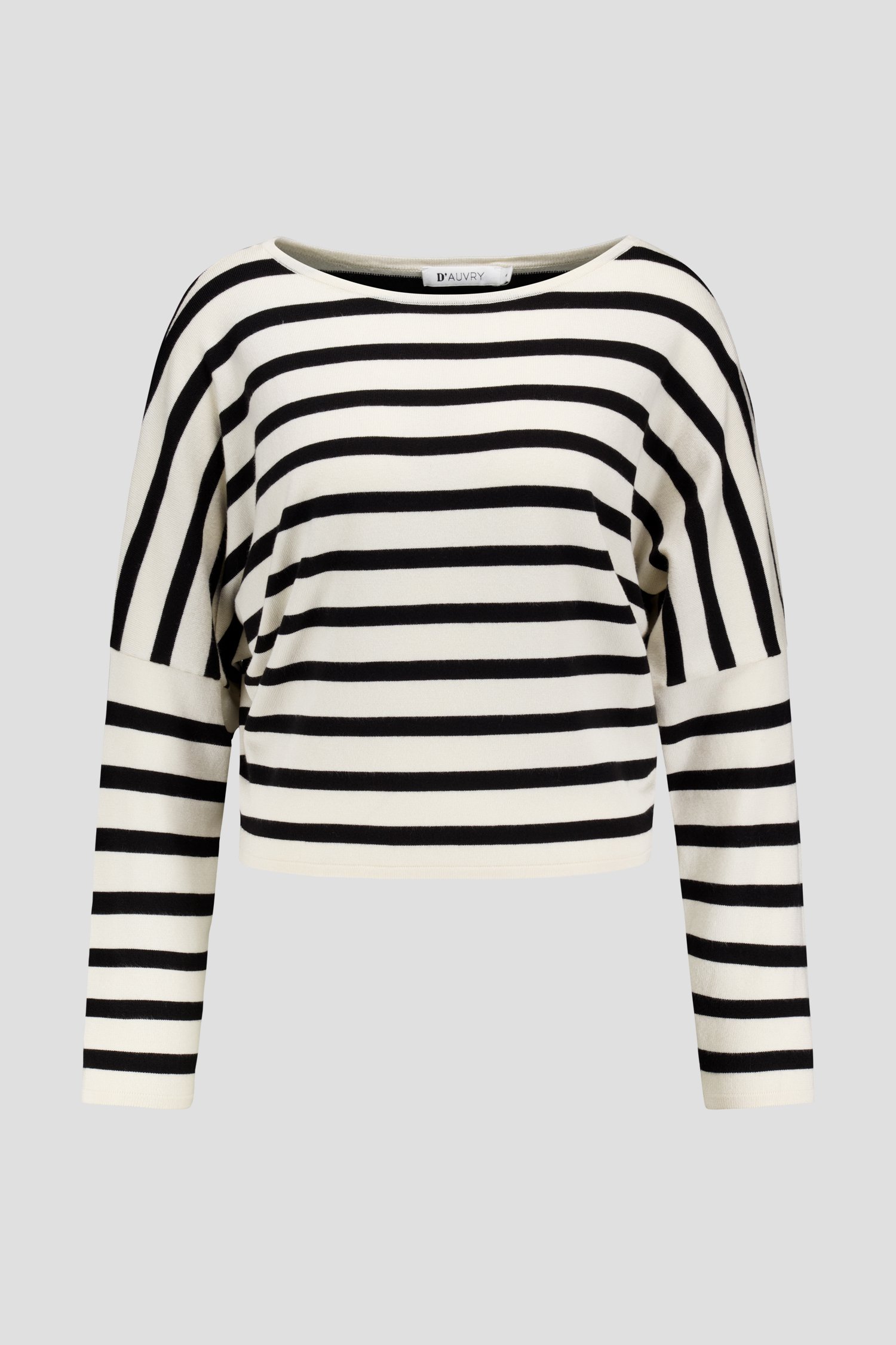 Pull rayé écru et noir de D'Auvry pour Femmes