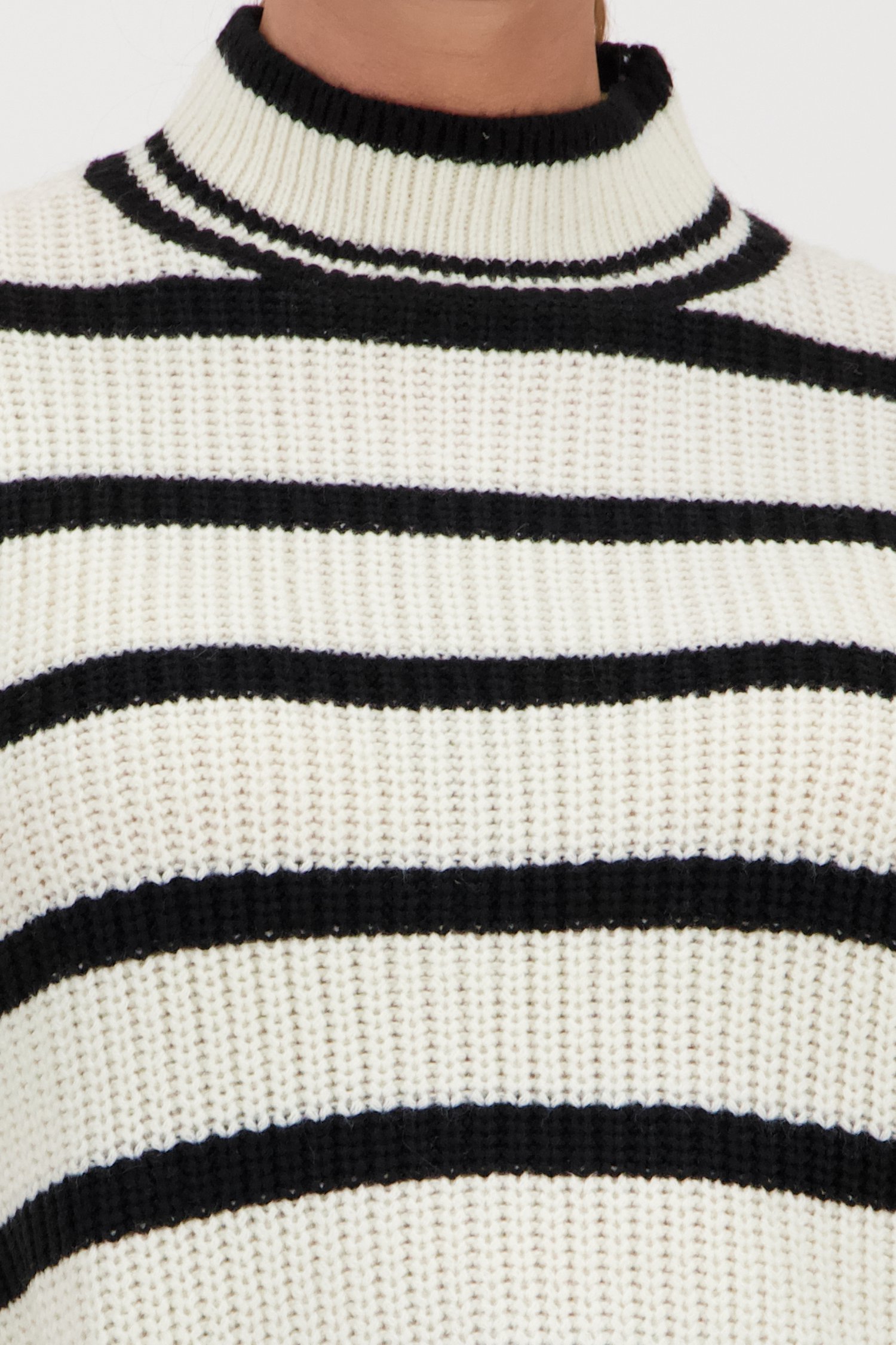 Pull rayé noir et écru	 de JDY pour Femmes