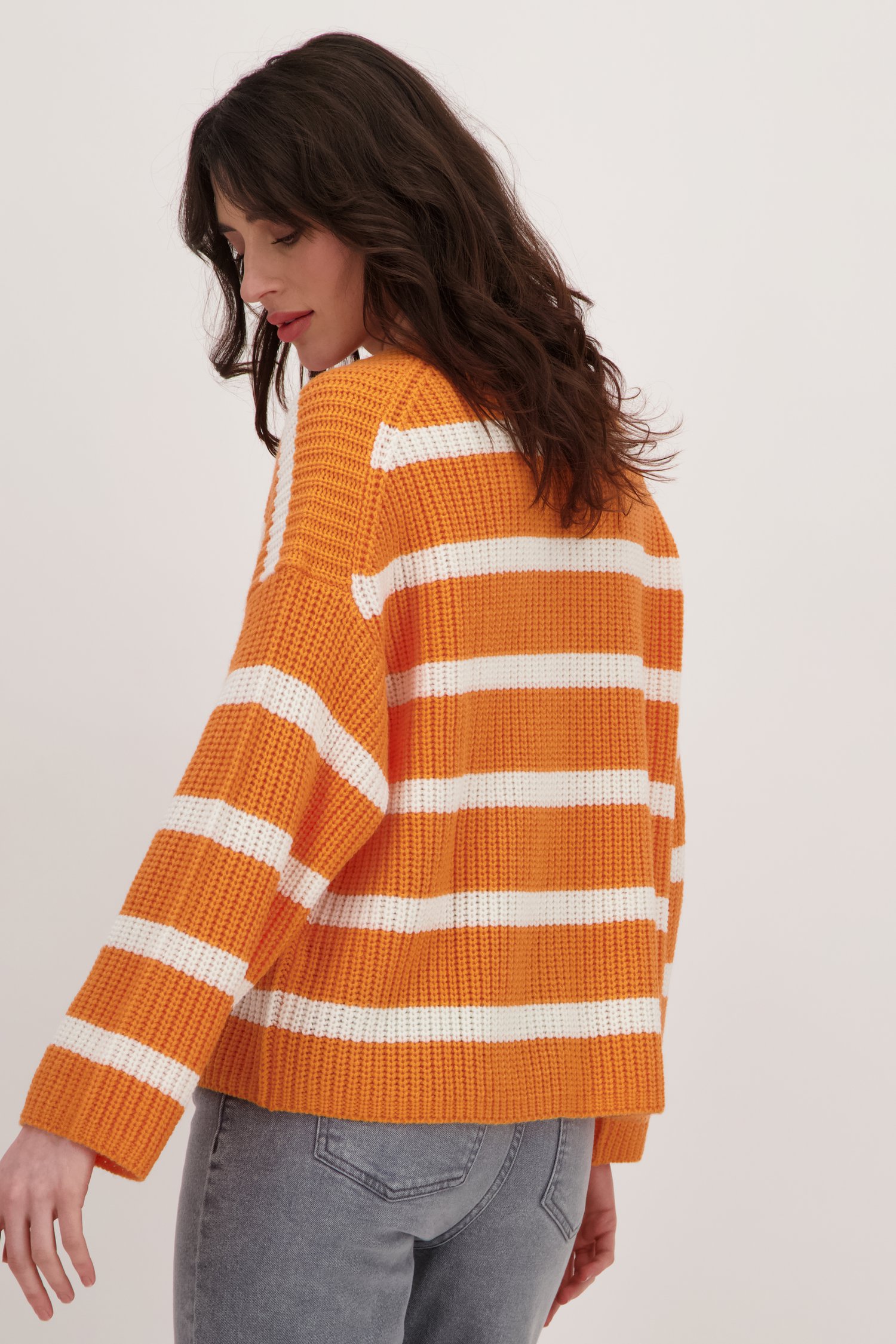 Pull rayé orange de JDY pour Femmes