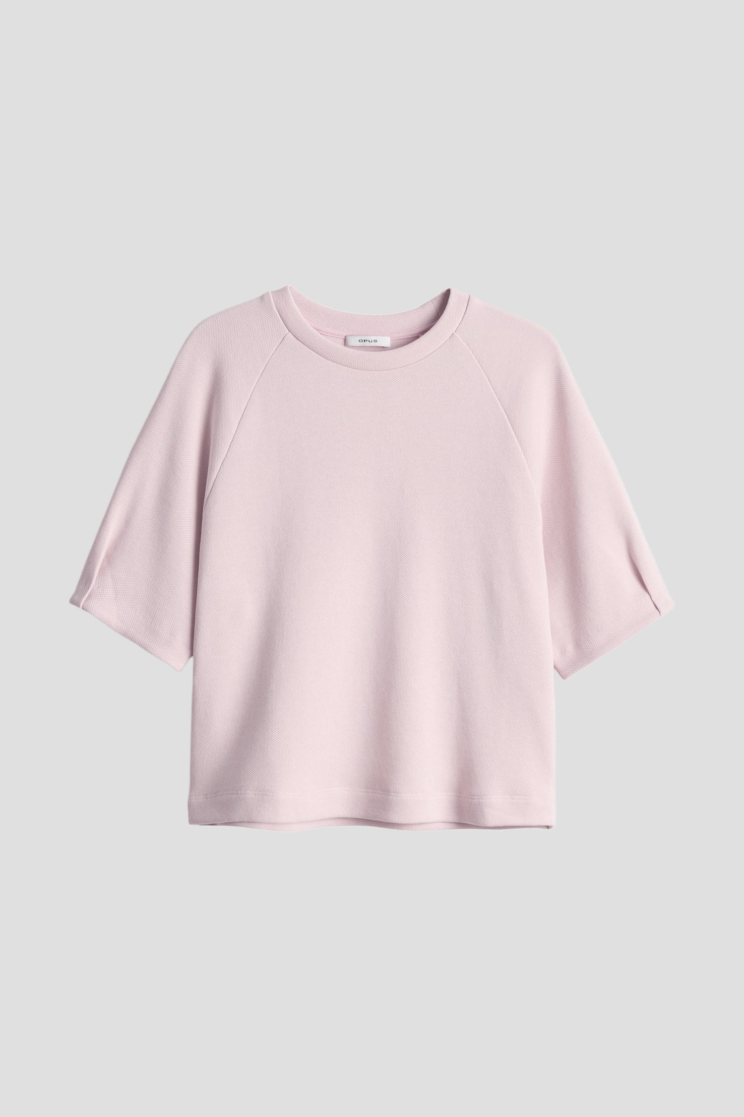 Photo produit 1 de Pull rose doux à manches courtes de Opus pour Femmes
