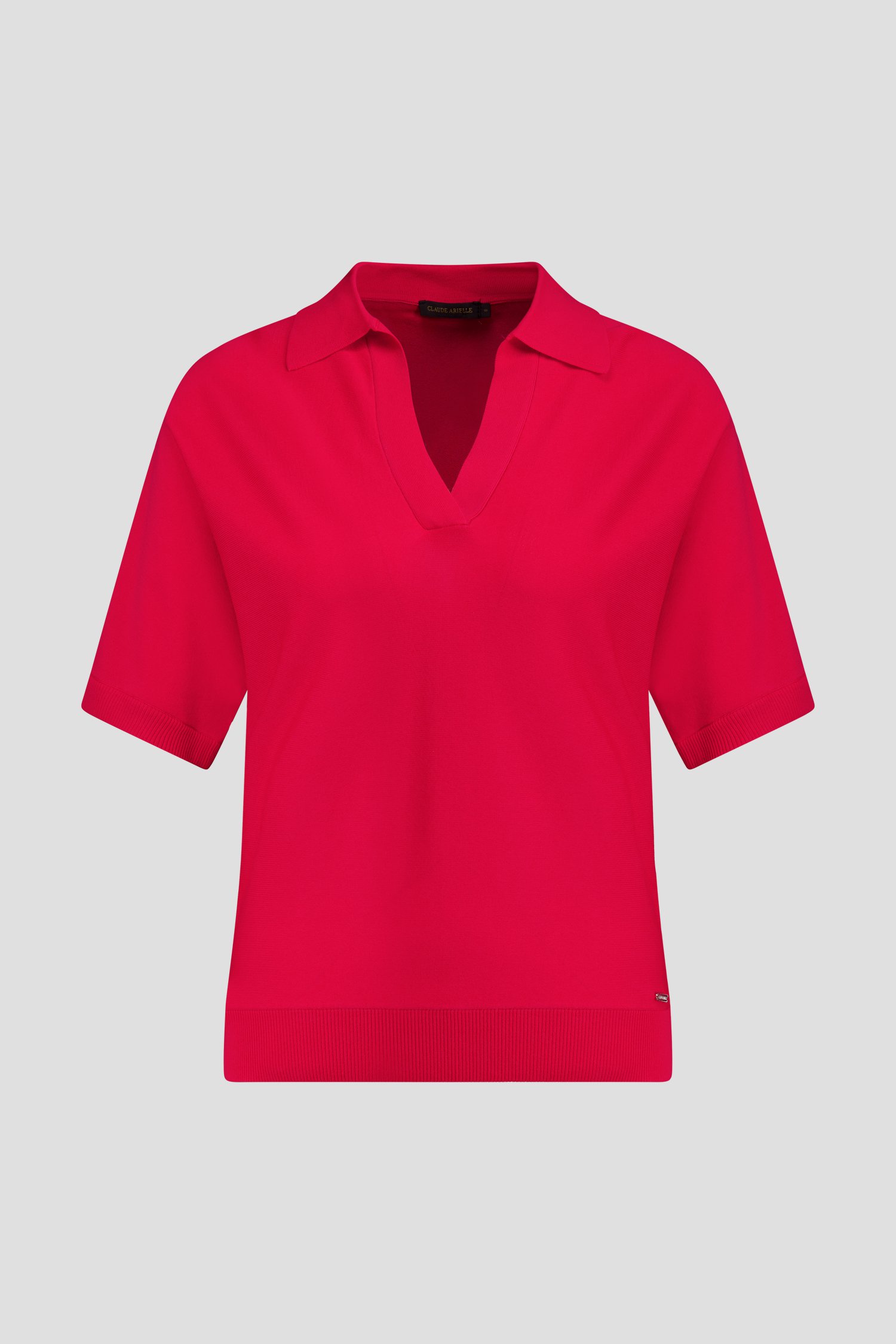 Photo produit 1 de Pull rouge à manches courtes de Claude Arielle pour Femmes