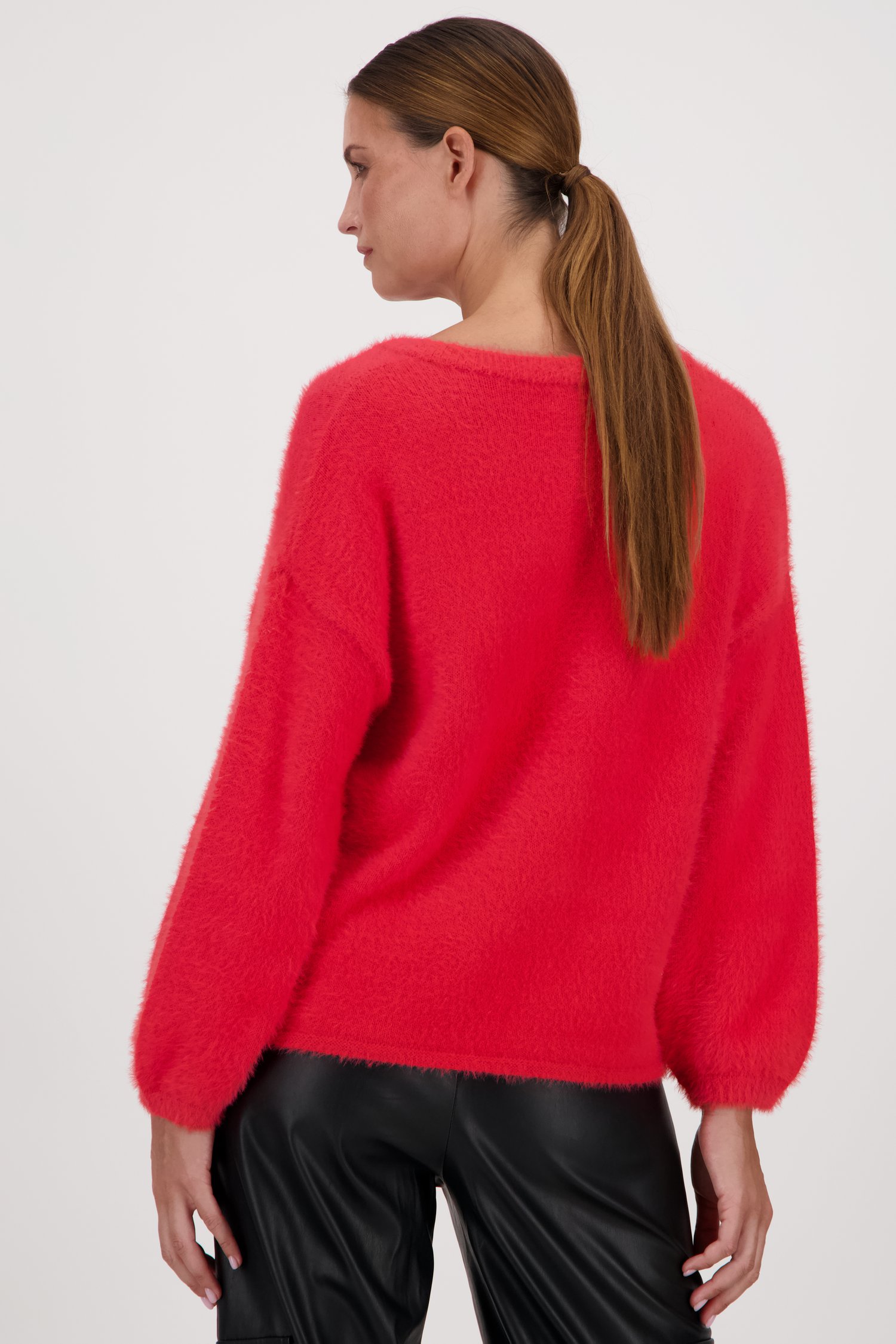 Pull rouge doux de JDY pour Femmes