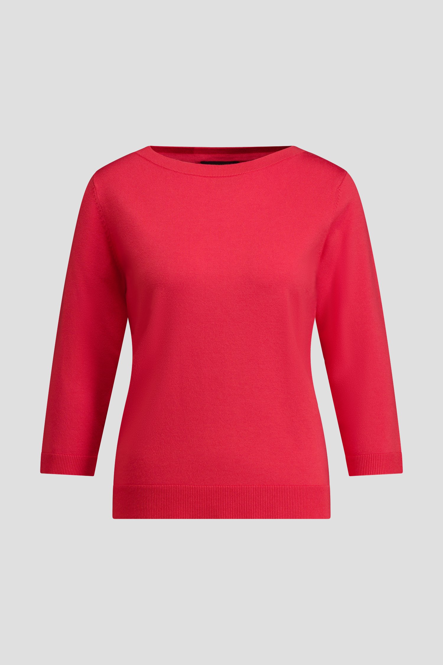 Photo produit 1 de Pull rouge finement tricoté de Claude Arielle pour Femmes