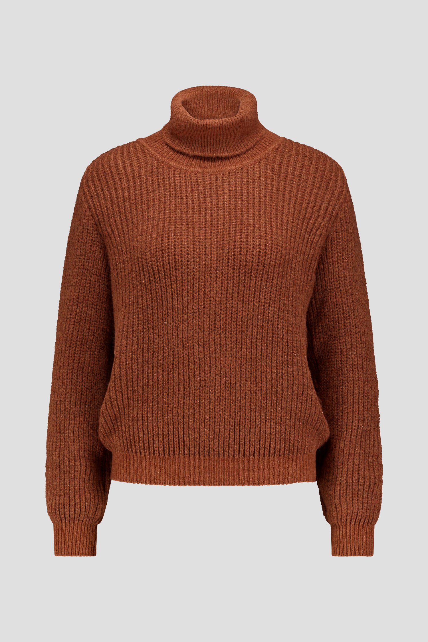 Photo produit 1 de Pull rouille avec col roulé et laine de AC by Annelien Coorevits pour Femmes