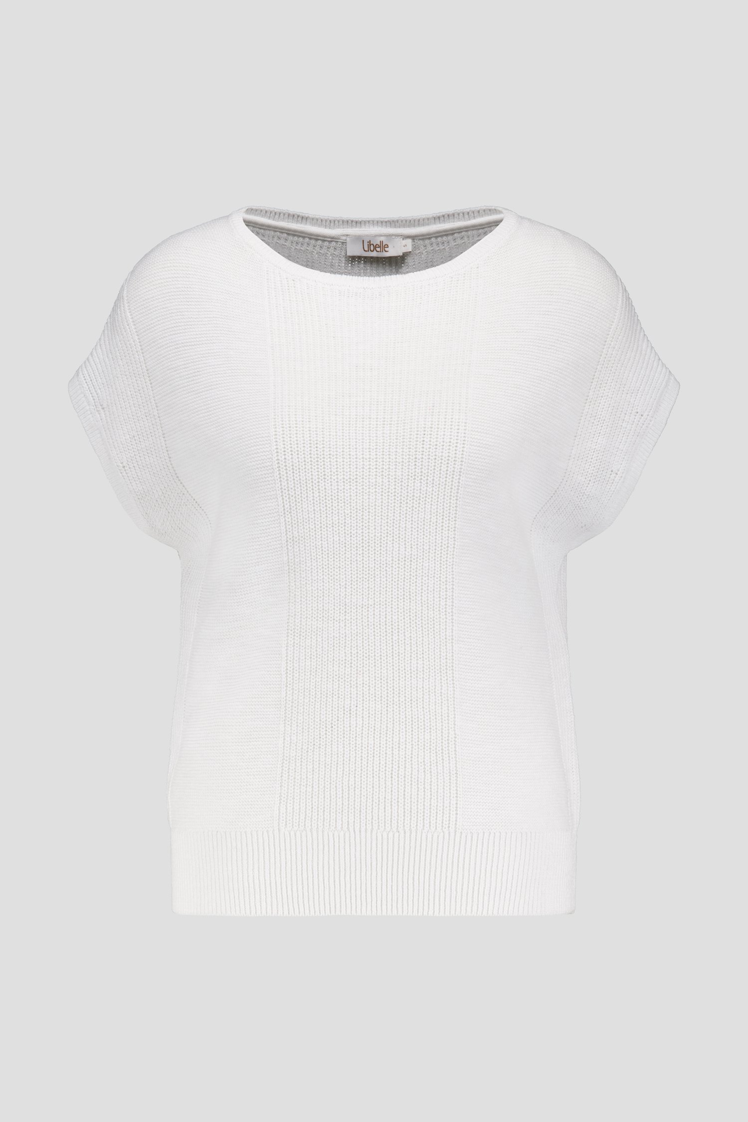 Pull sans manches en maille blanche de Libelle pour Femmes