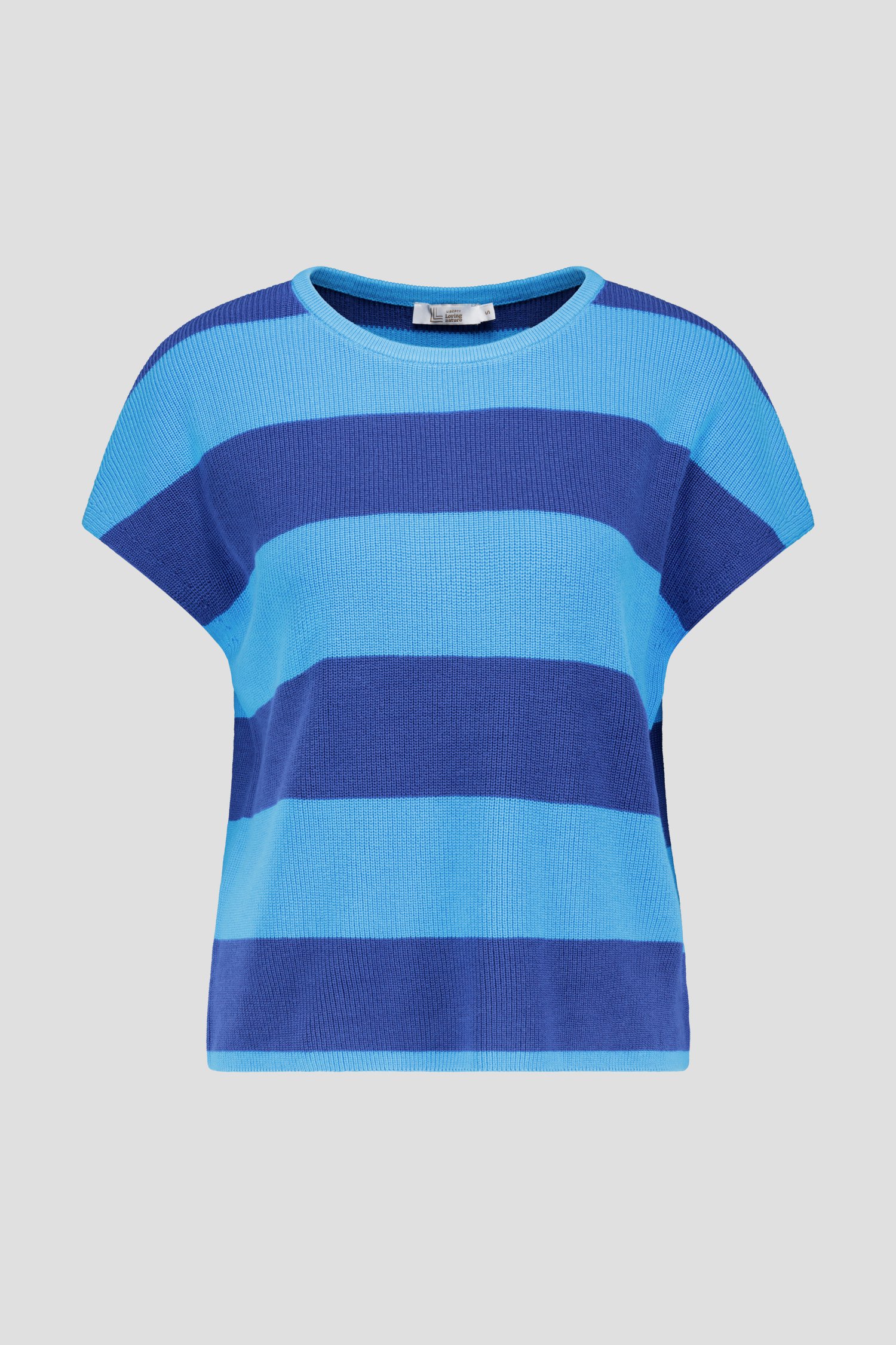 Pull sans manches rayé bleu de Liberty Loving nature pour Femmes