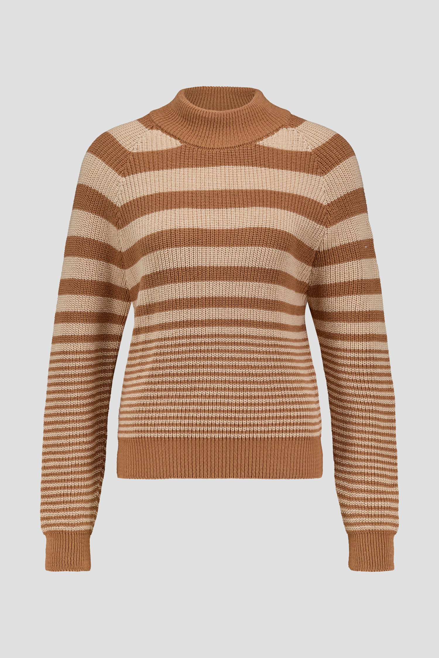Pull tricoté beige-marron de AC by Annelien Coorevits pour Femmes