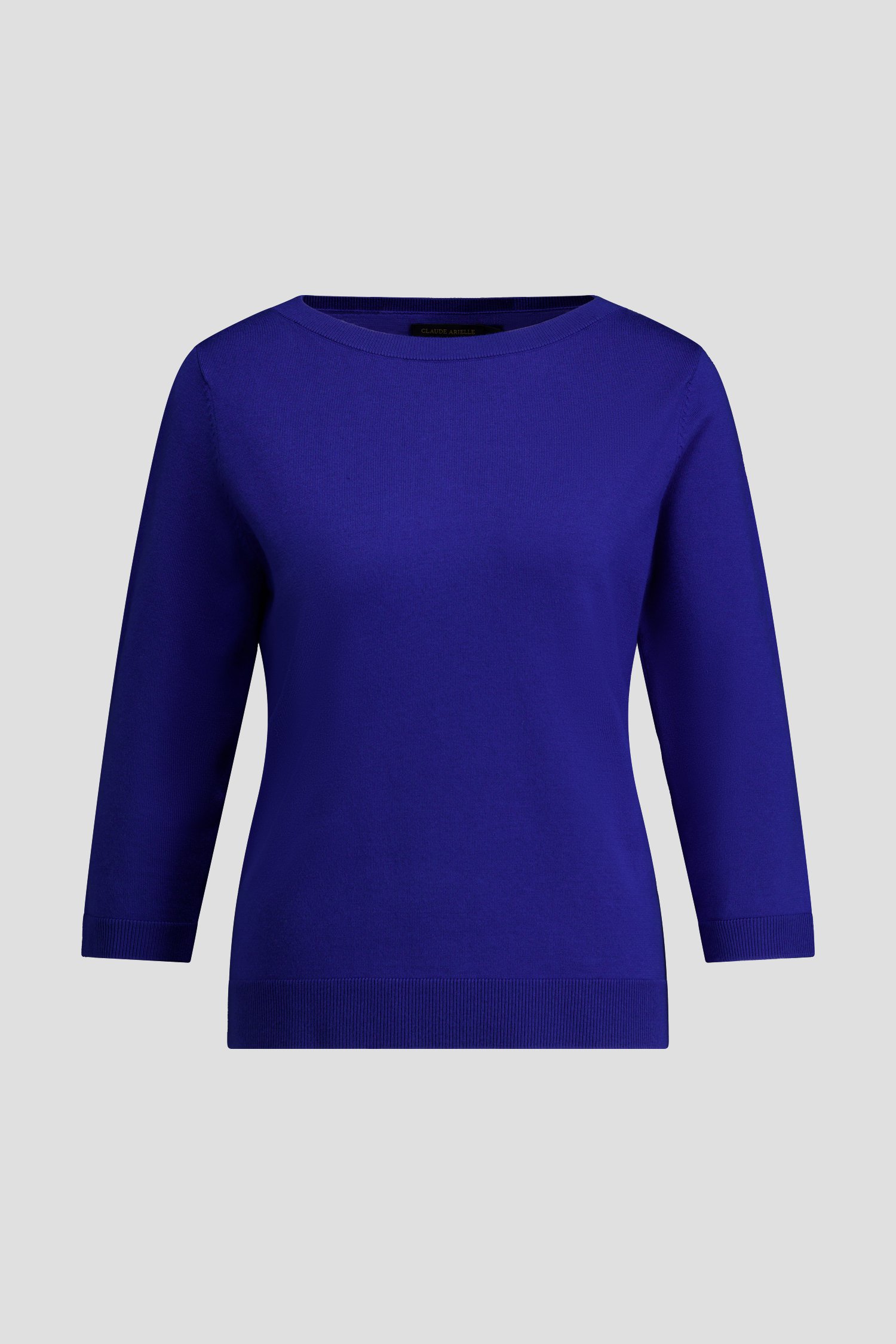Photo produit 1 de Pull tricoté bleu roi de Claude Arielle pour Femmes