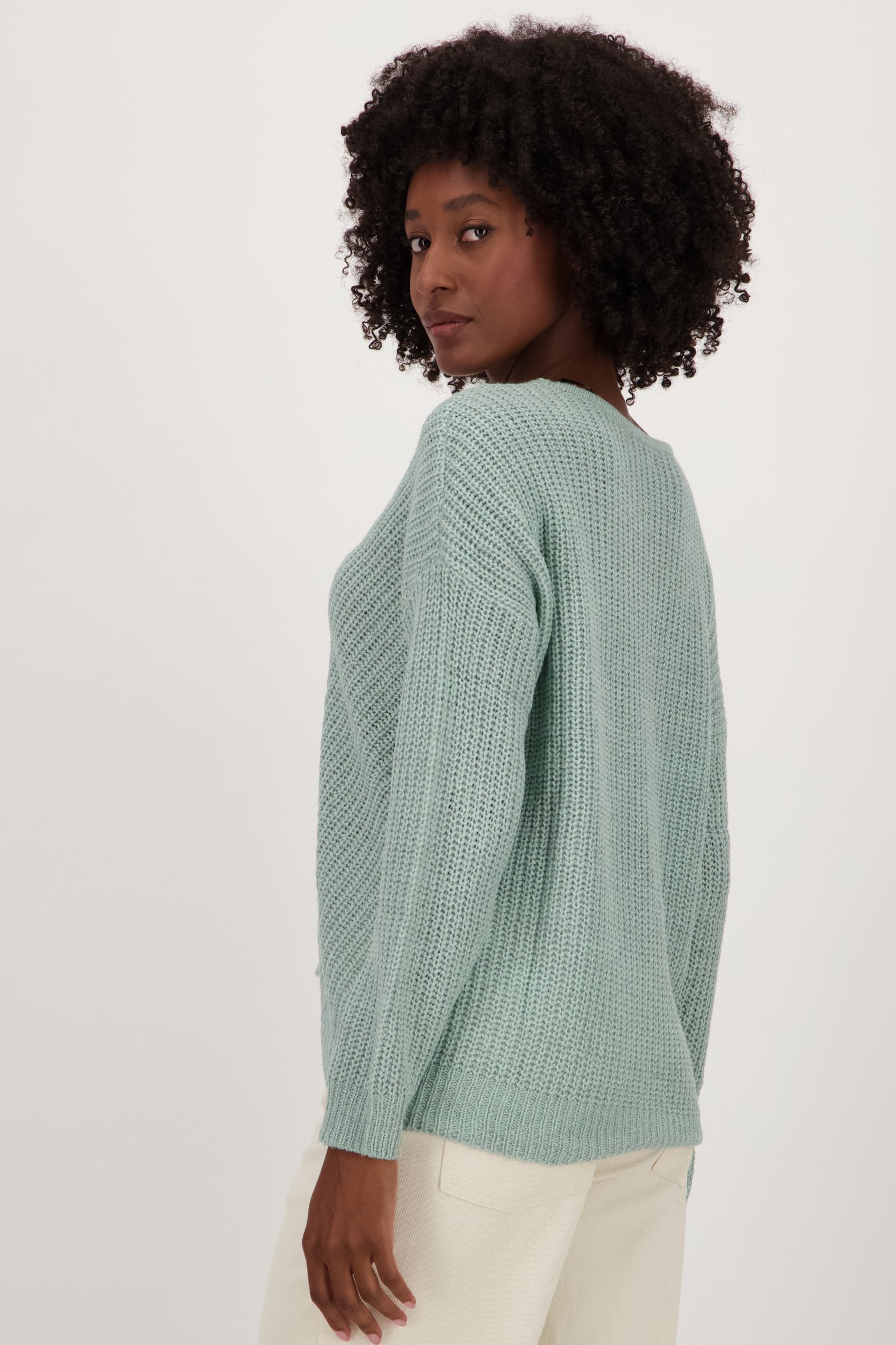 Pull tricoté gris-bleu de JDY pour Femmes