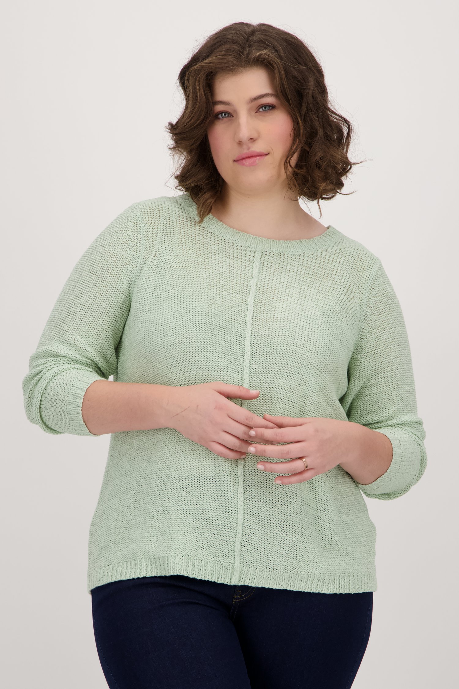 Pull tricoté vert de Only Carmakoma pour Femmes
