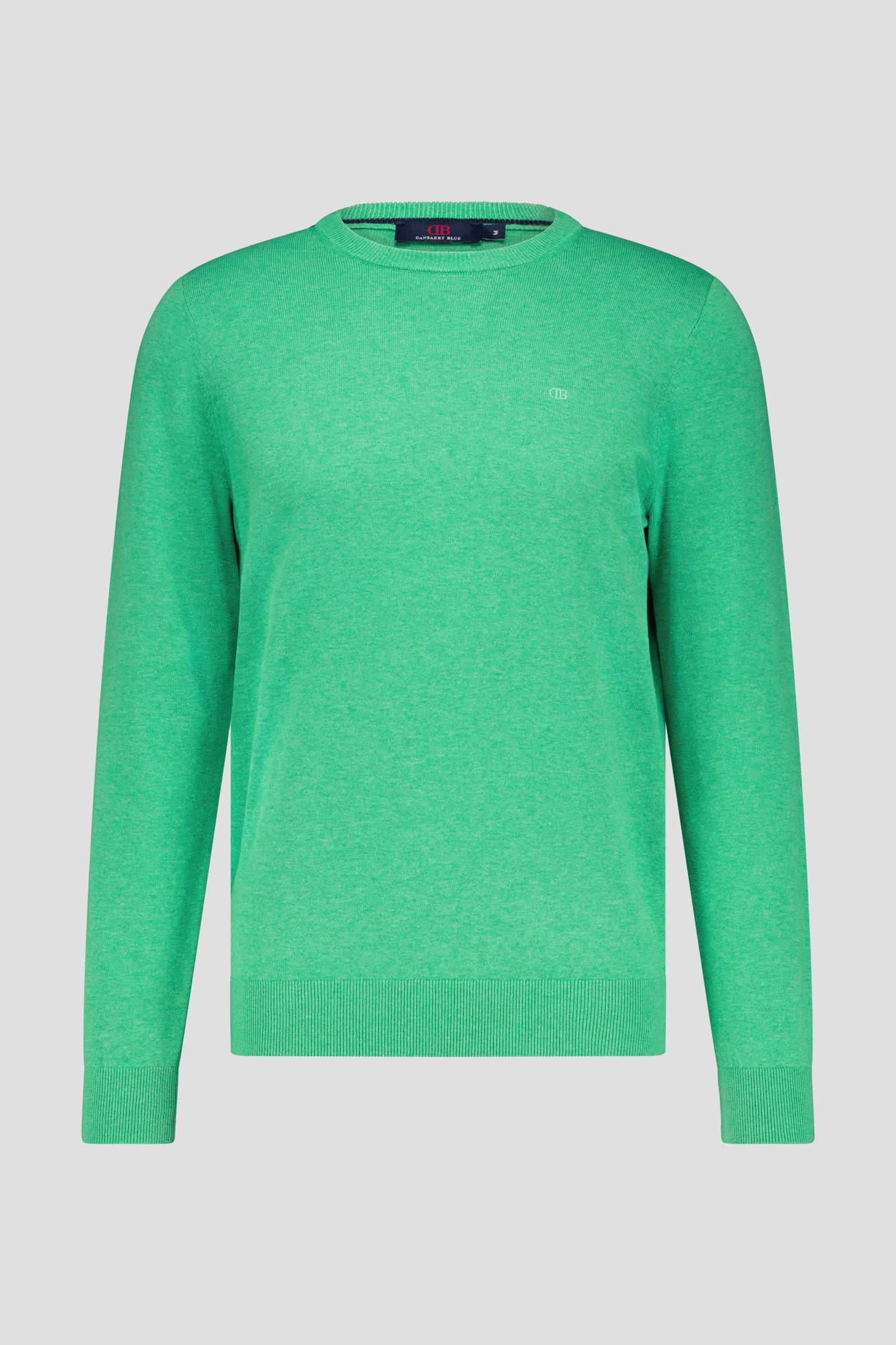 Pull vert à col rond de Dansaert Blue pour Hommes