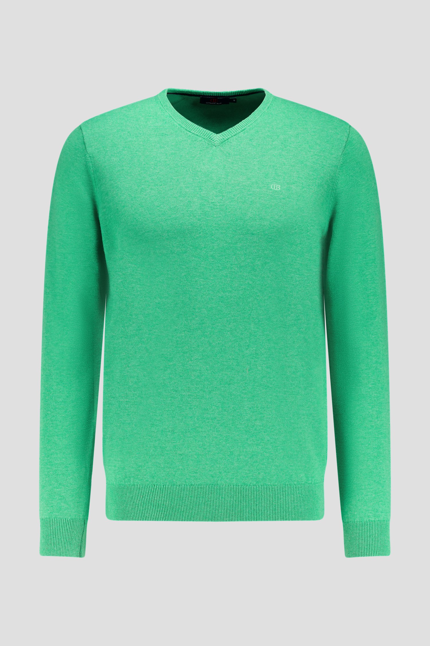 Pull vert avec col en V de Dansaert Blue pour Hommes