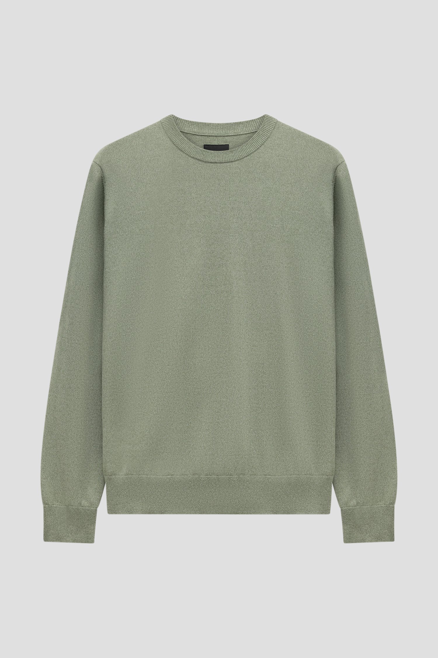Photo produit 1 de Pull vert fin en coton de Bluefields pour Hommes