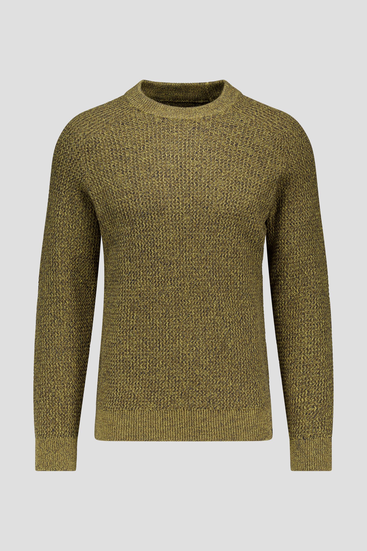Photo produit 1 de Pull vert-jaune mélangé avec col rond  de Ravøtt pour Hommes