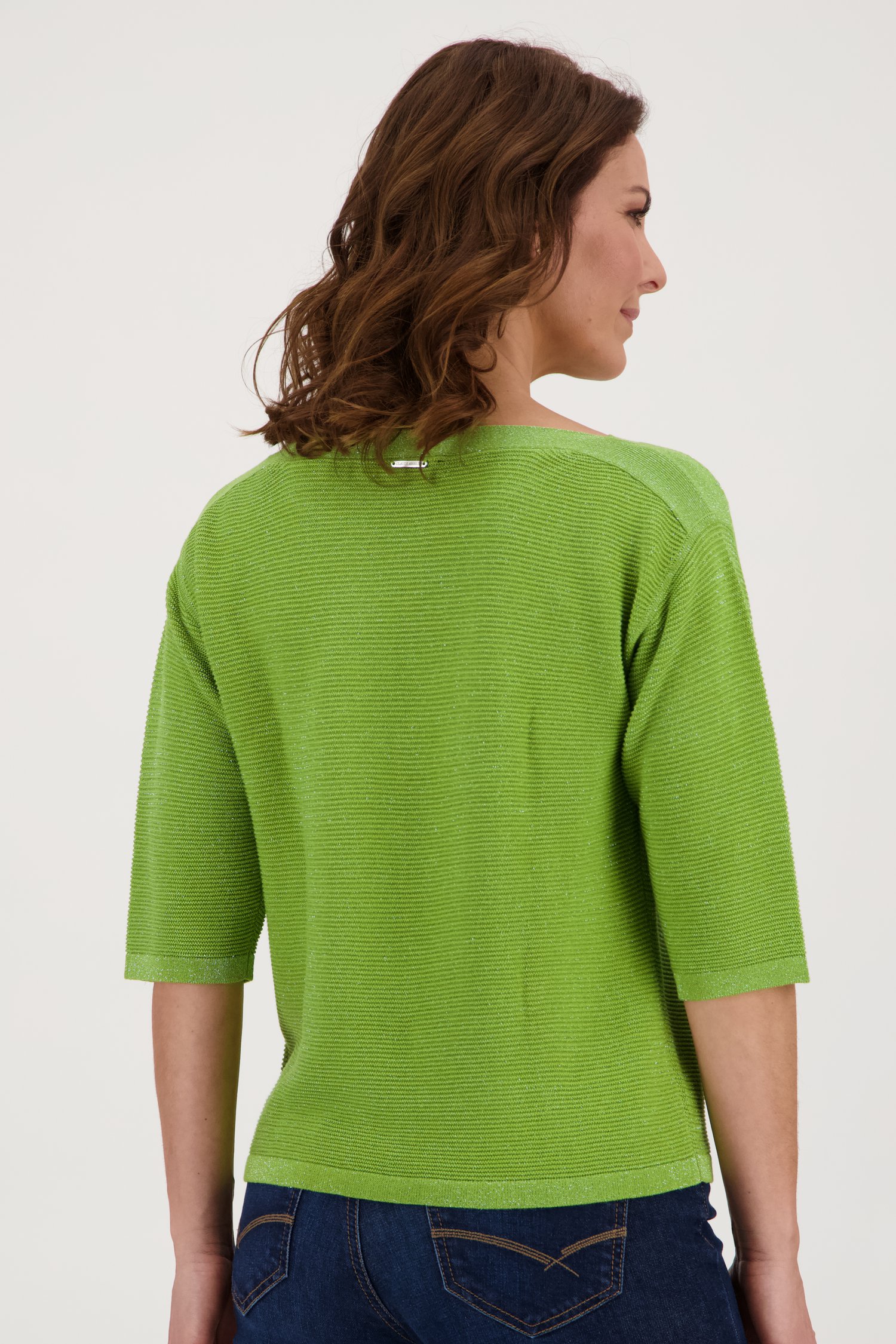 Pull vert scintillant  de Claude Arielle pour Femmes