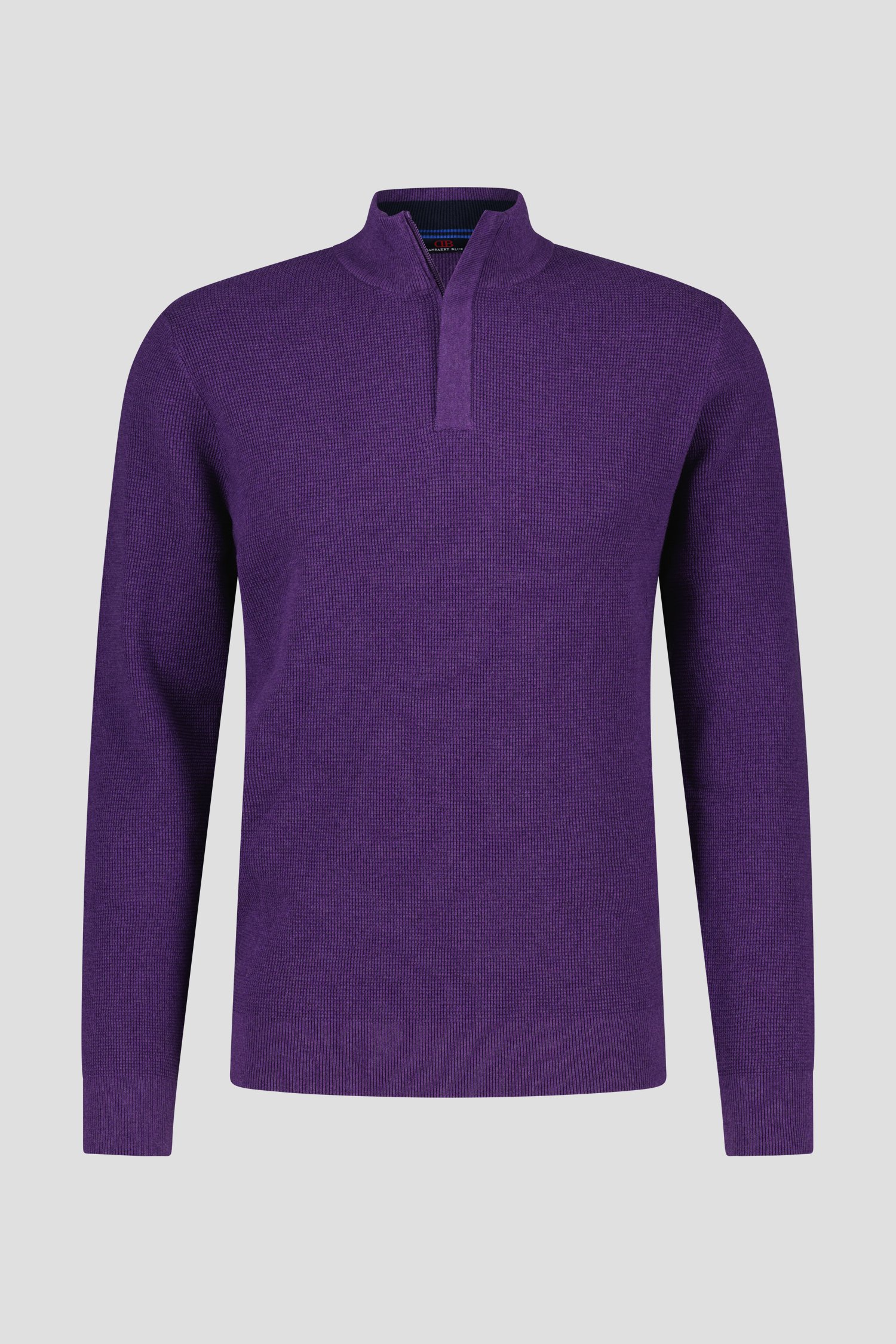 Pull violet foncé à col montant de Dansaert Blue pour Hommes