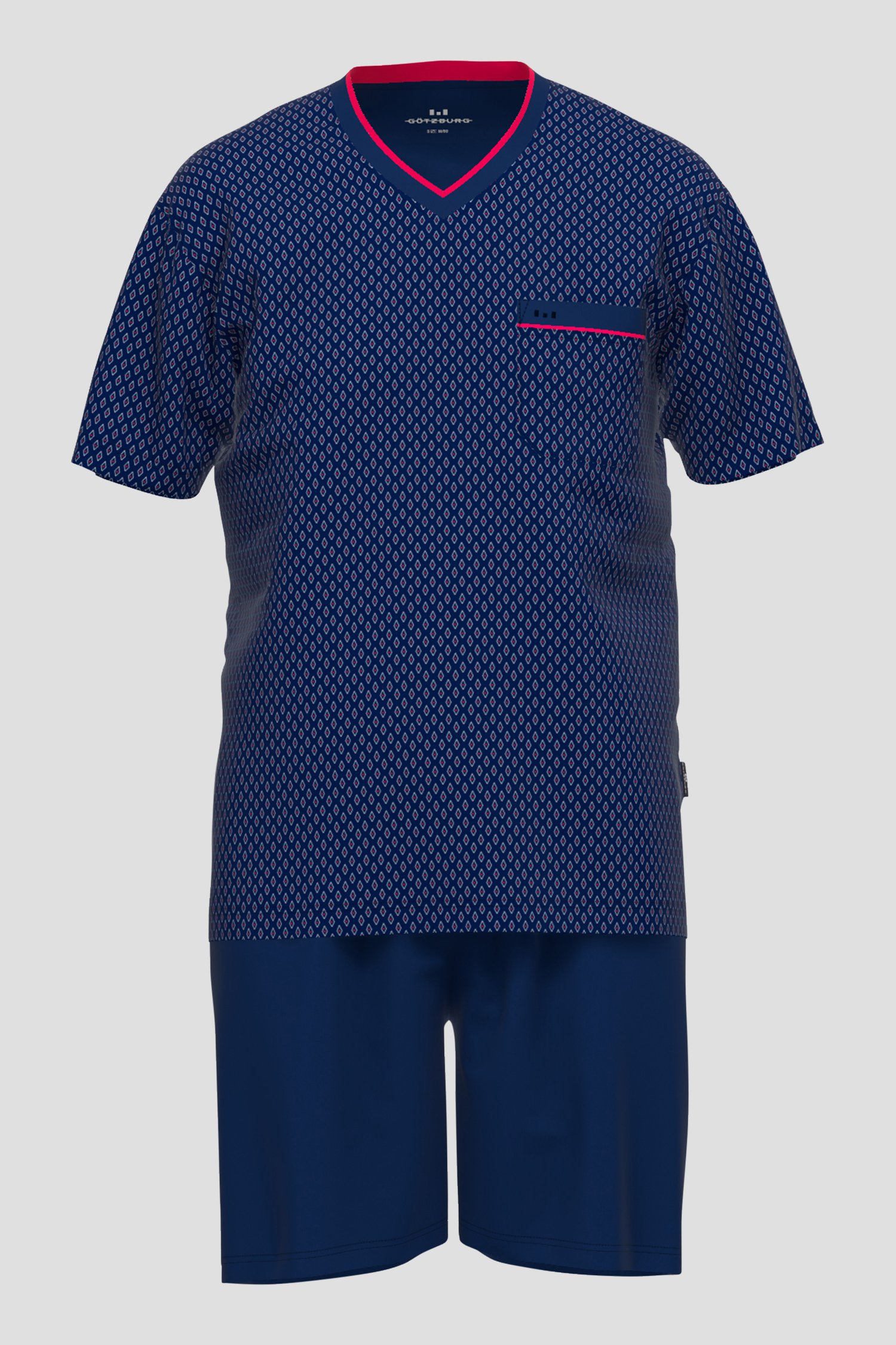 Photo produit 1 de Pyjama bleu avec short de Götzburg pour Hommes