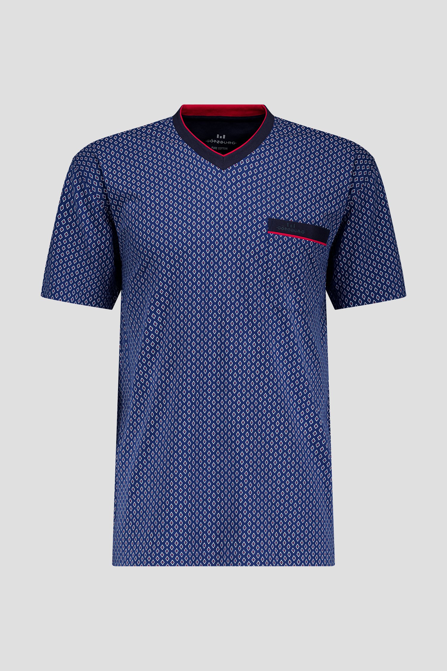 Photo produit 2 de Pyjama bleu avec short de Götzburg pour Hommes