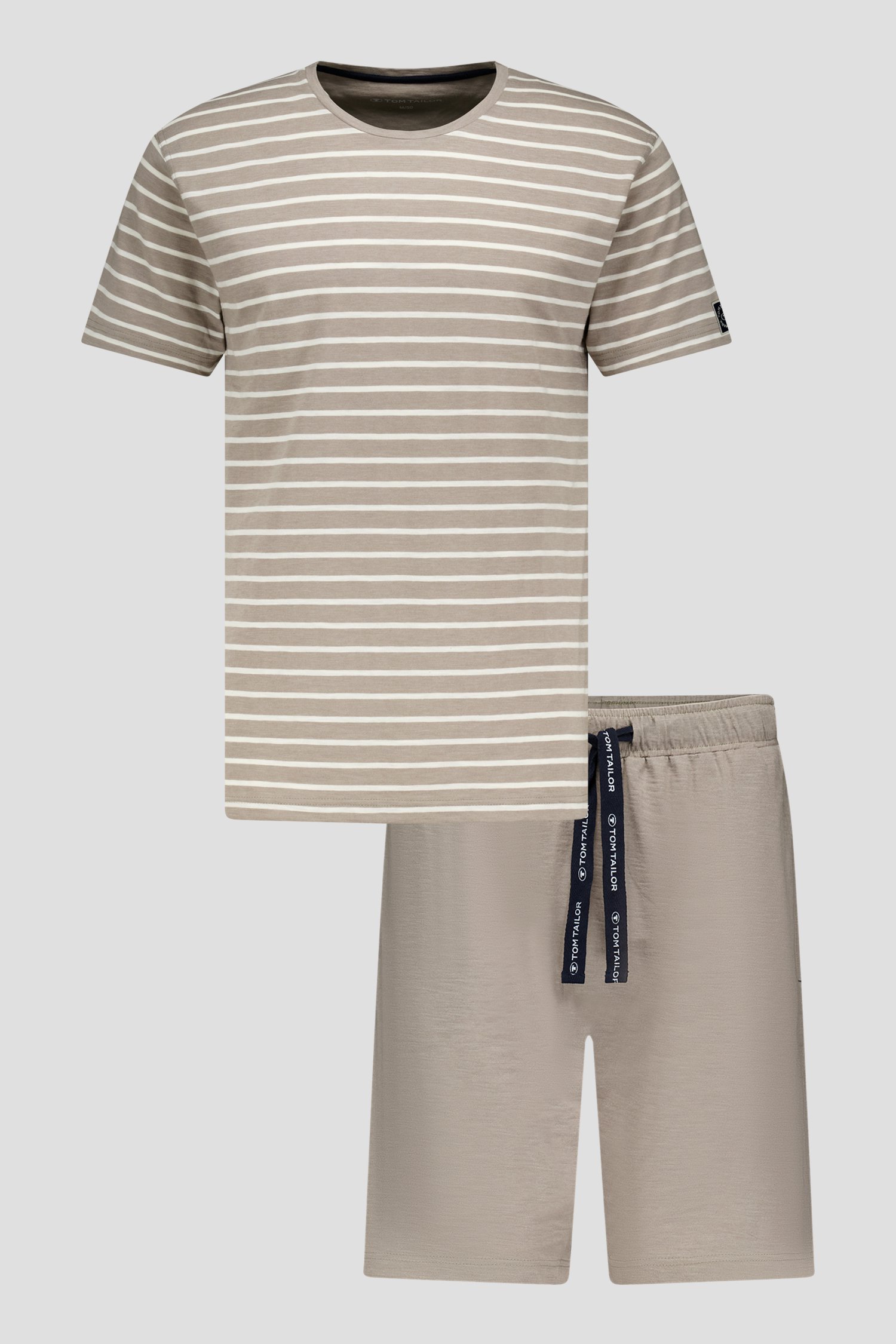Pyjama gris avec short de Tom Tailor pour Hommes