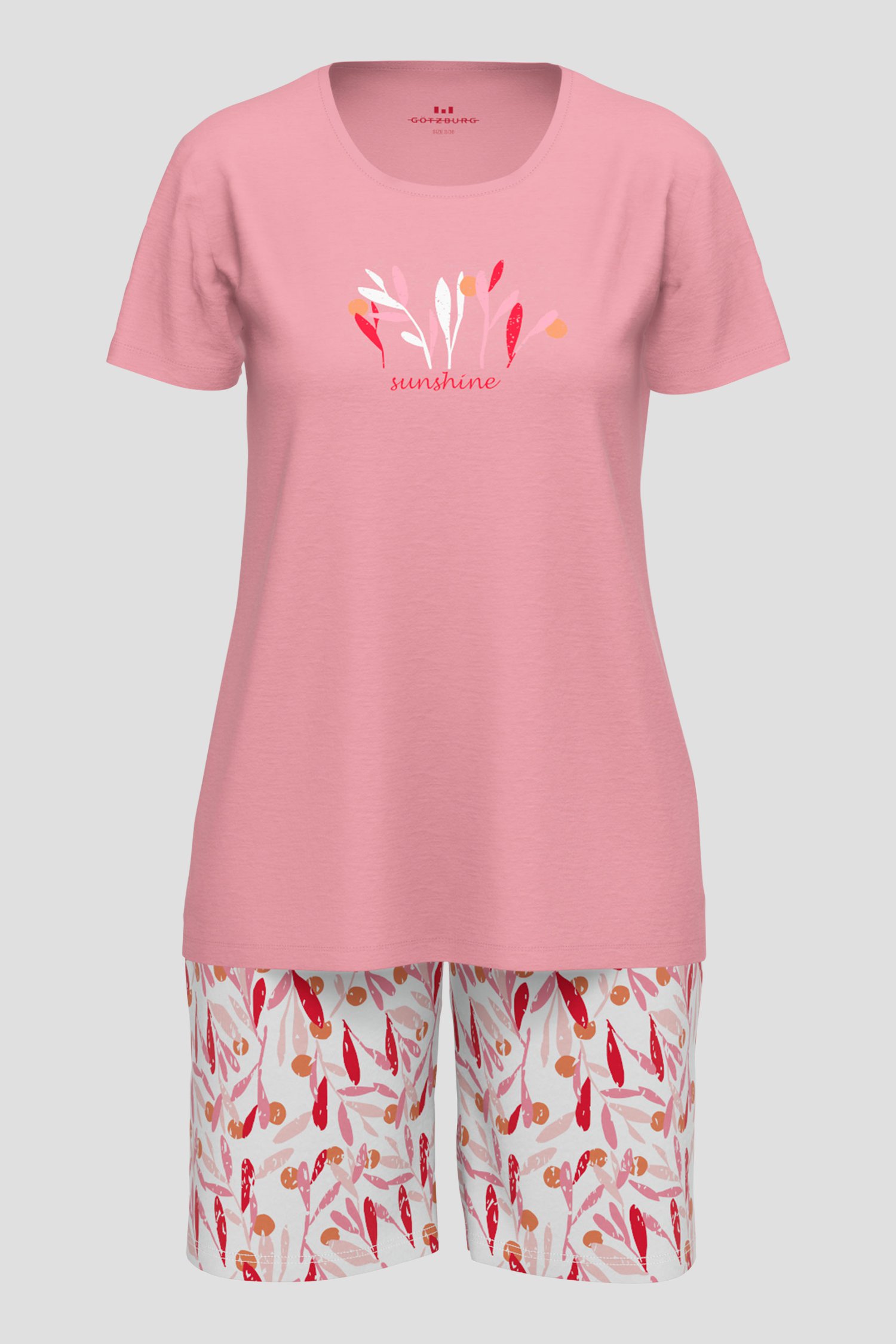 Pyjama rose avec short de Götzburg pour Femmes