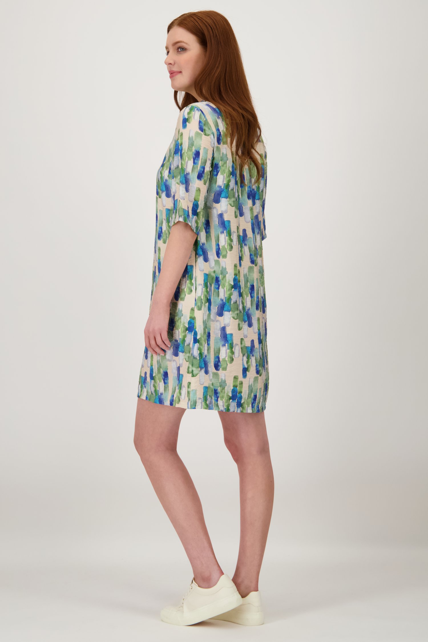 Robe avec imprimé aquarelle bleu-vert de Liberty Loving nature pour Femmes