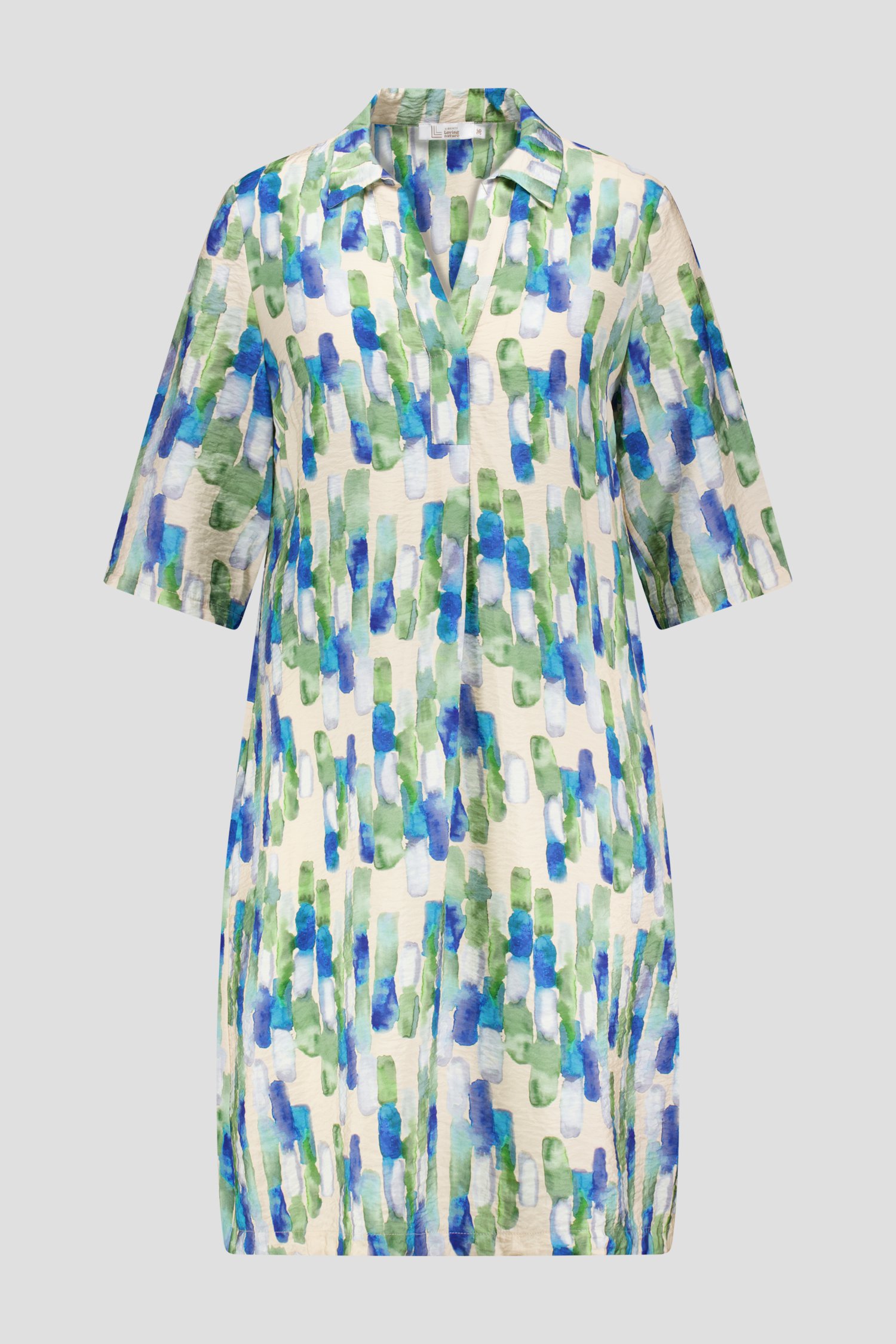 Robe avec imprimé aquarelle bleu-vert de Liberty Loving nature pour Femmes