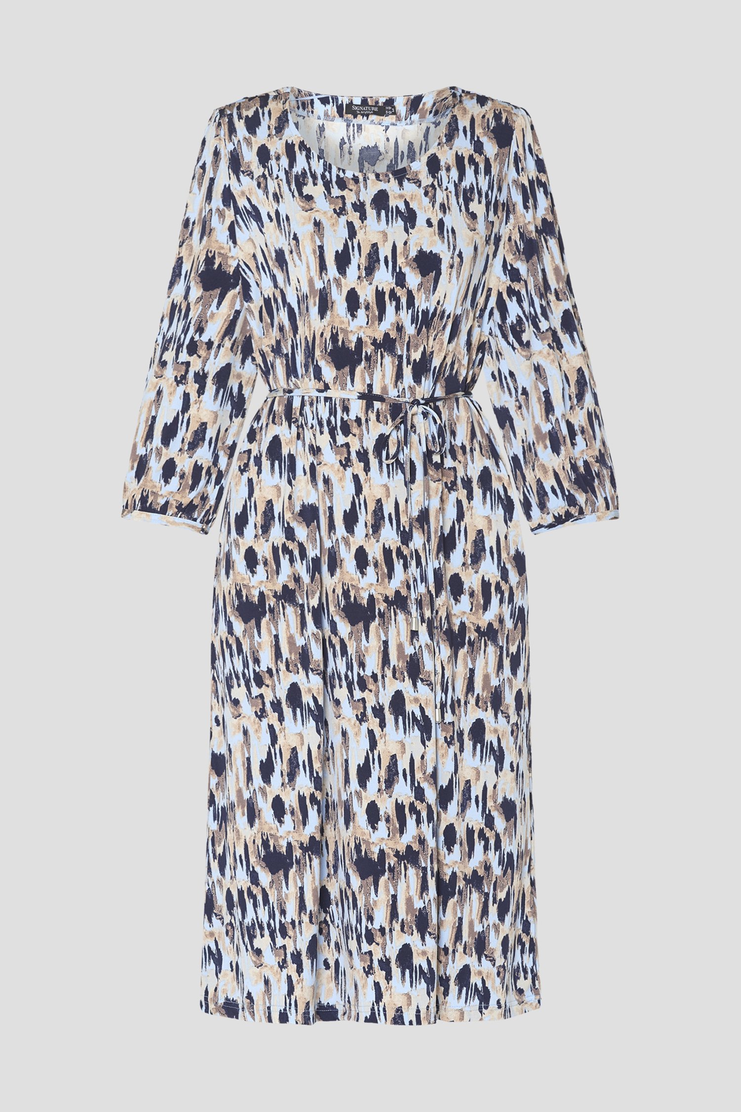 Robe bleu clair avec imprimé à pois de Signature pour Femmes