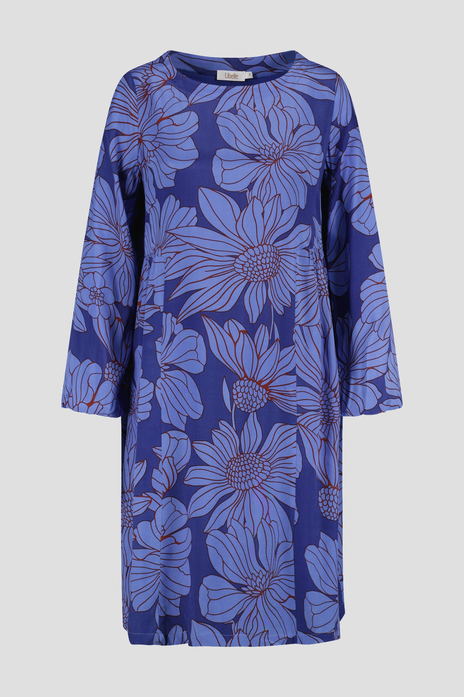 Robe bleue à imprimé floral de Libelle pour Femmes