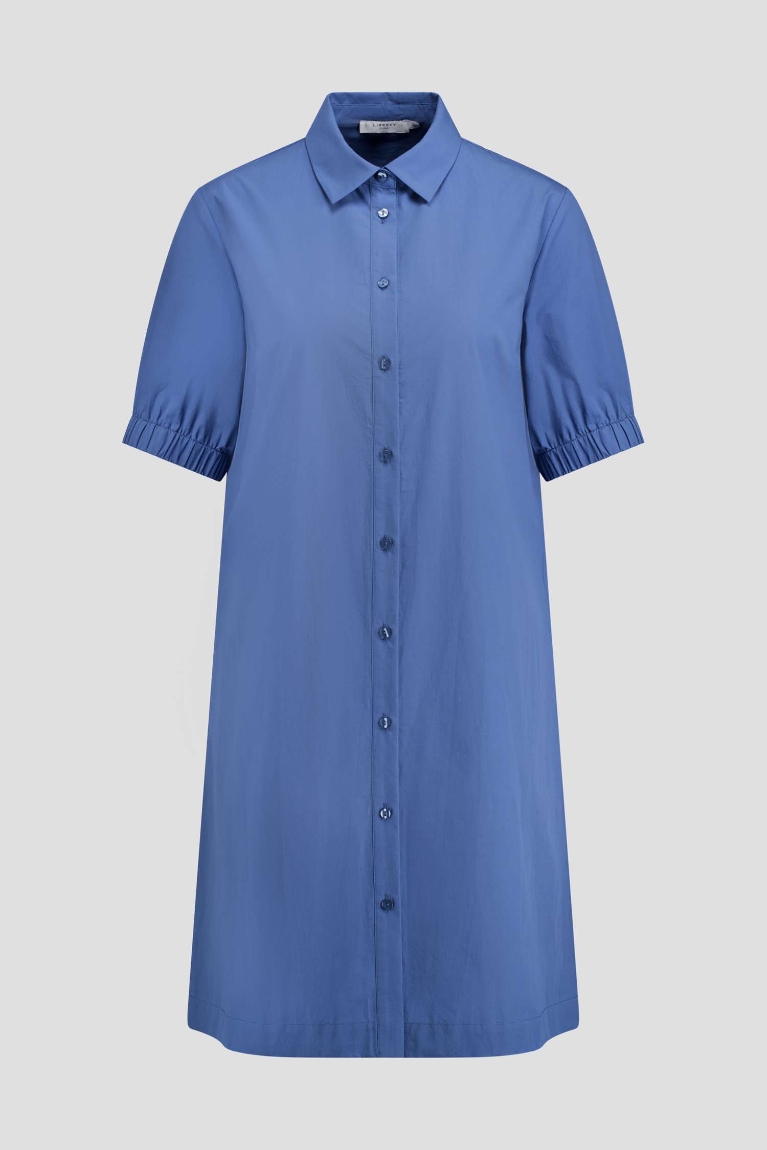 Photo produit 1 de Robe bleue à longue patte de boutonnage de Liberty Island pour Femmes