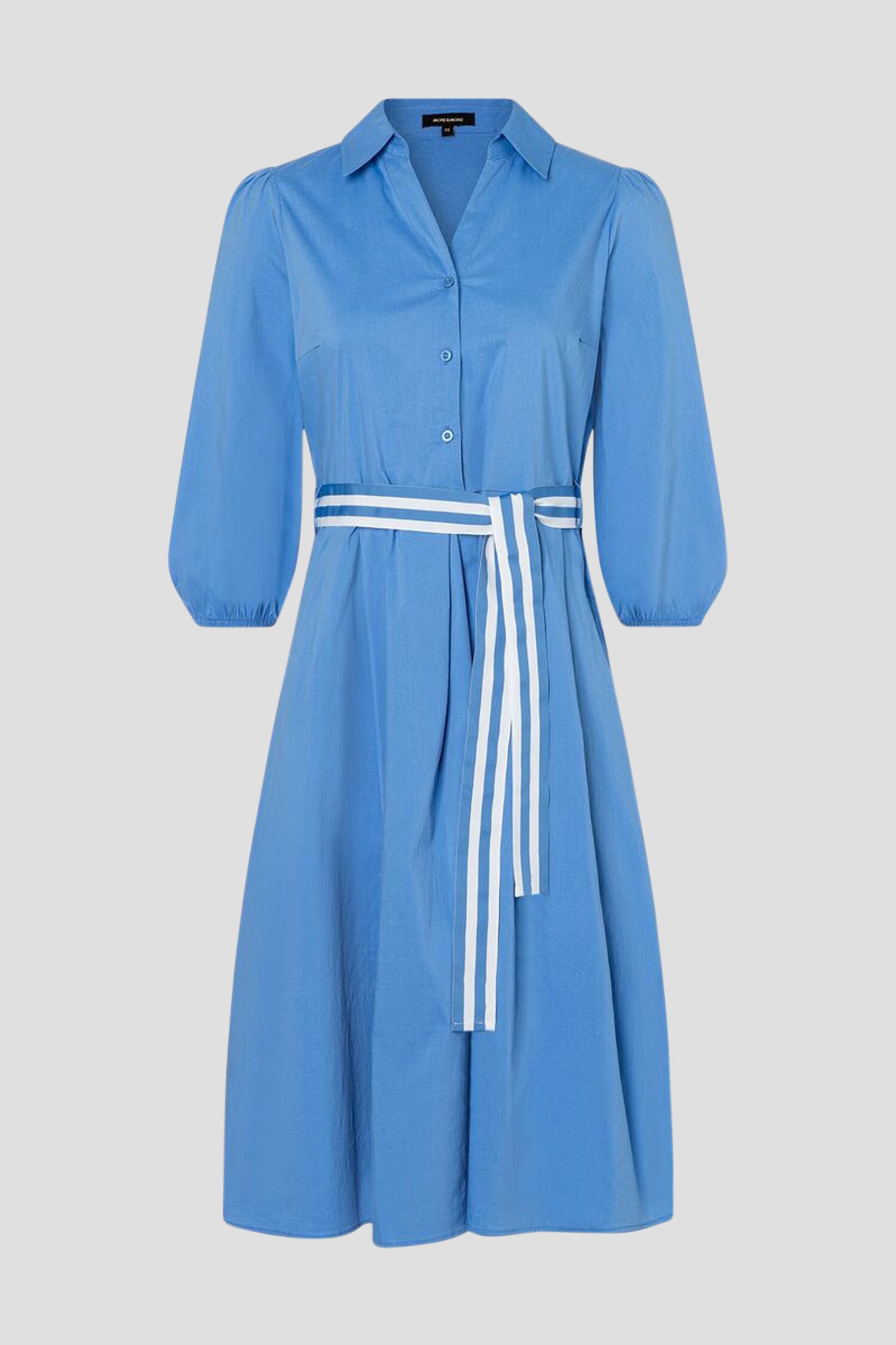 Photo produit 1 de Robe bleue avec ceinture à nœud de More & More pour Femmes