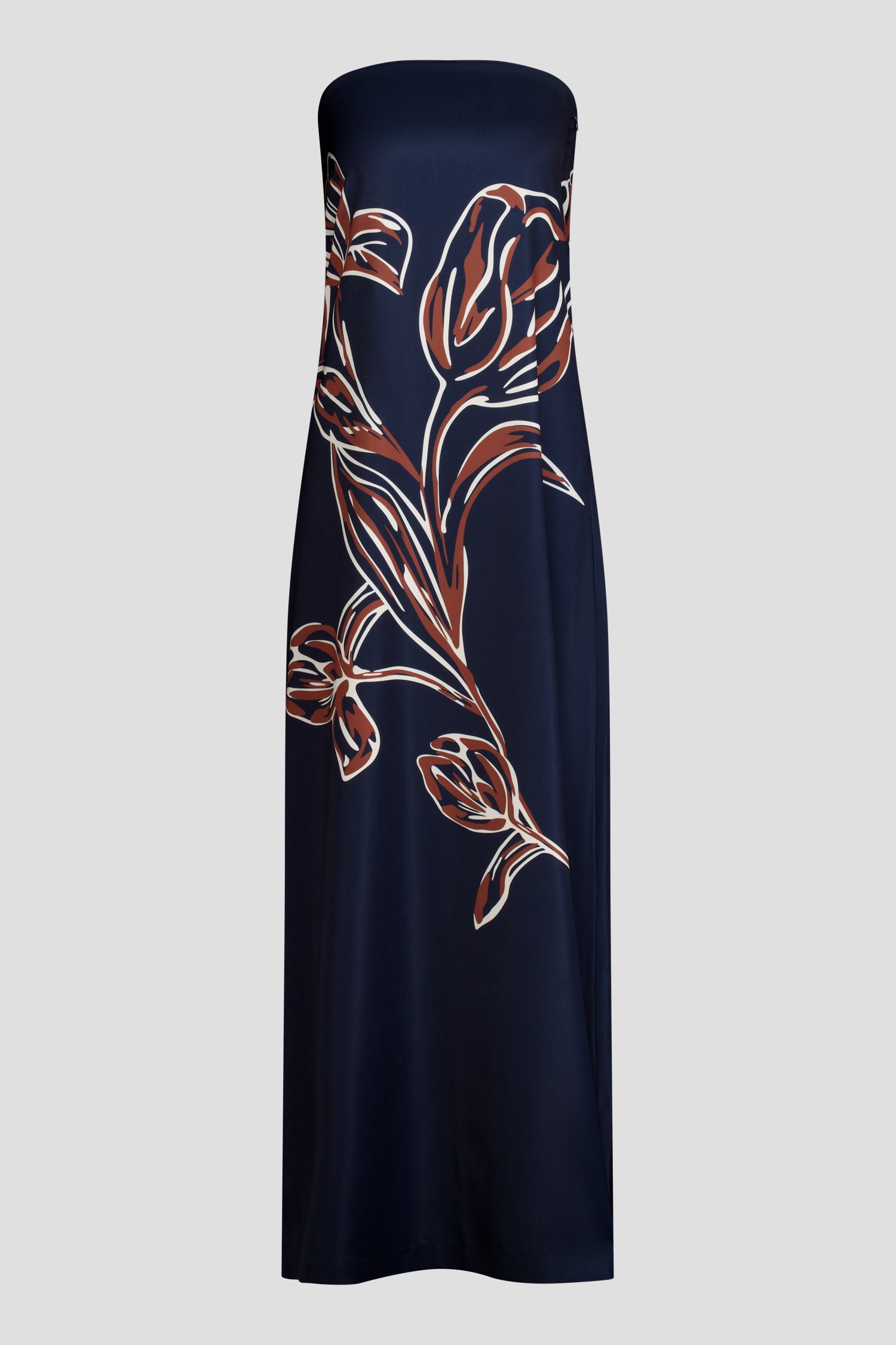 Photo produit 1 de Robe bustier bleue imprimée  de AC by Annelien Coorevits pour Femmes