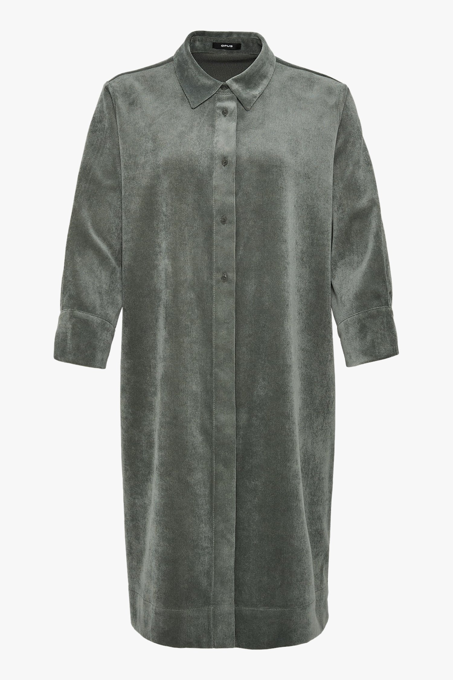 Robe chemise vert-gris  de Opus pour Femmes
