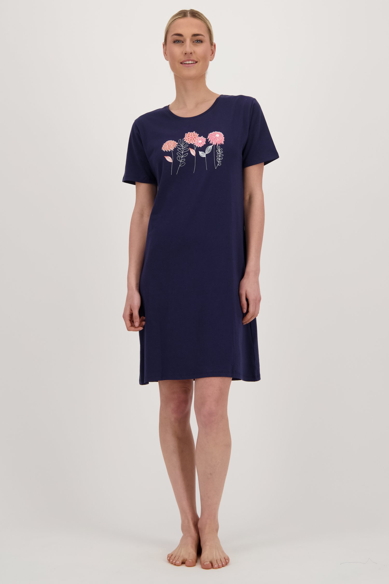 Robe de nuit bleu marine avec imprimé de Götzburg pour Femmes