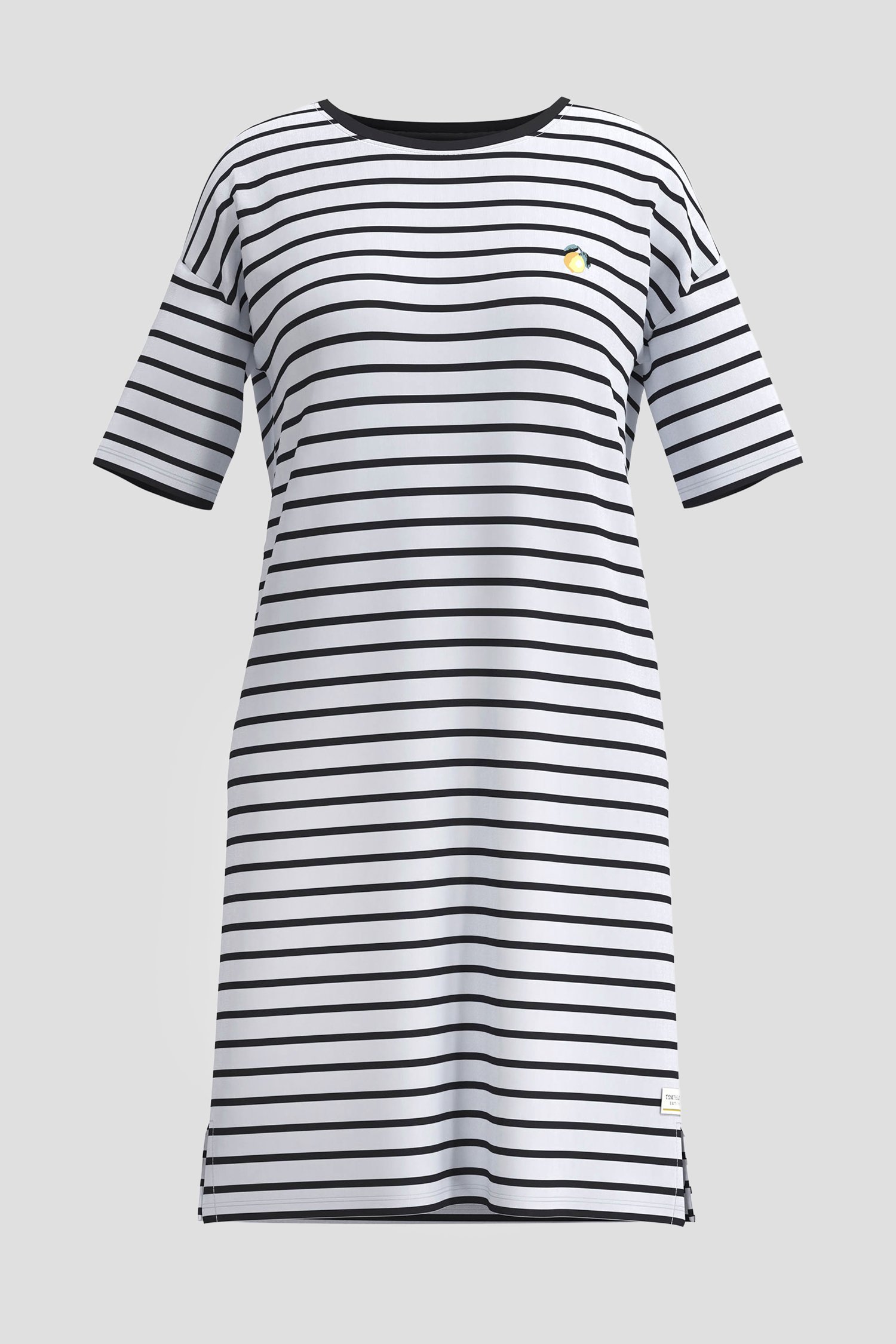 Photo produit 1 de Robe de nuit rayée bleu et blanc de Tom Tailor pour Femmes