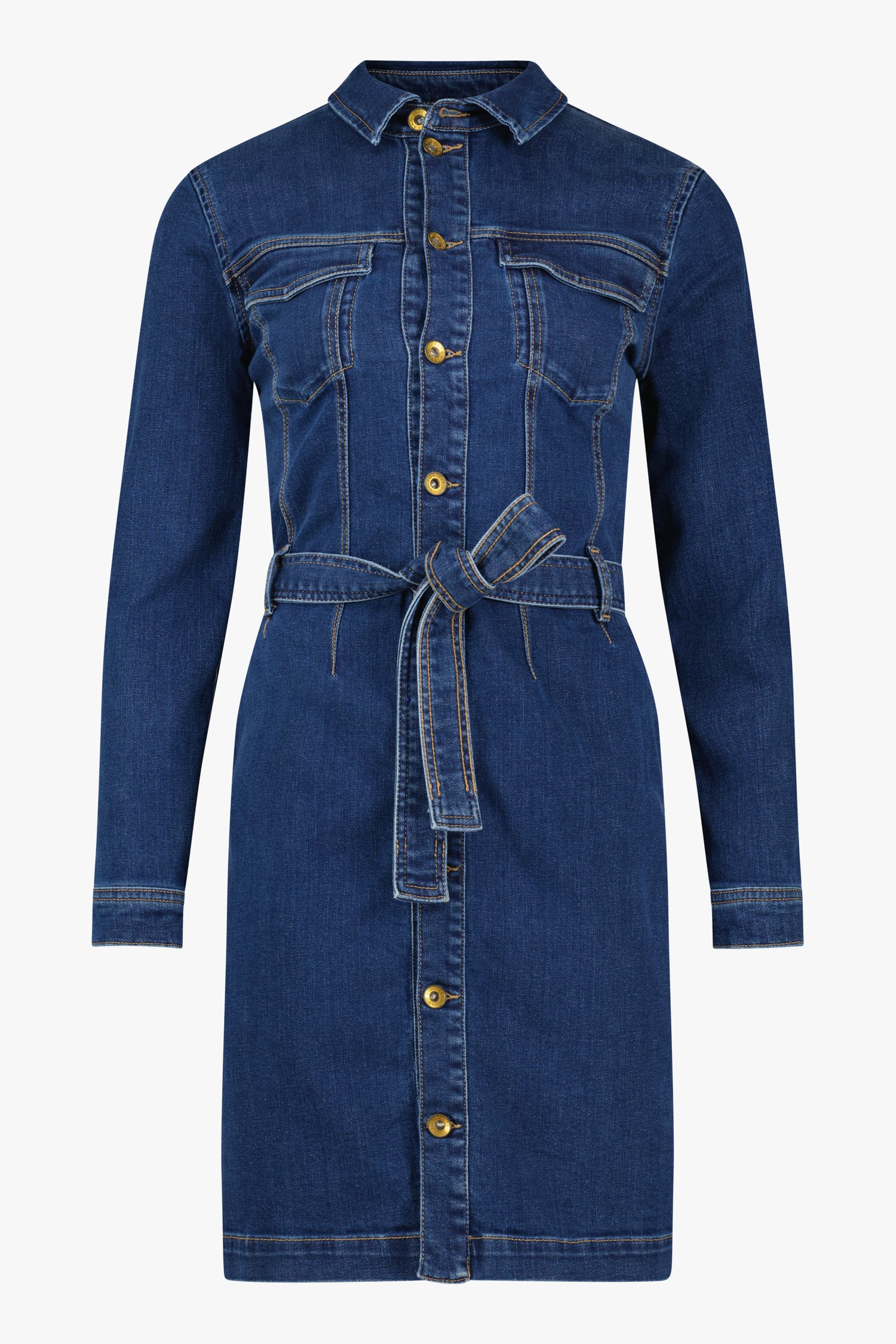 Robe en jean bleu de Liberty Island Denim pour Femmes