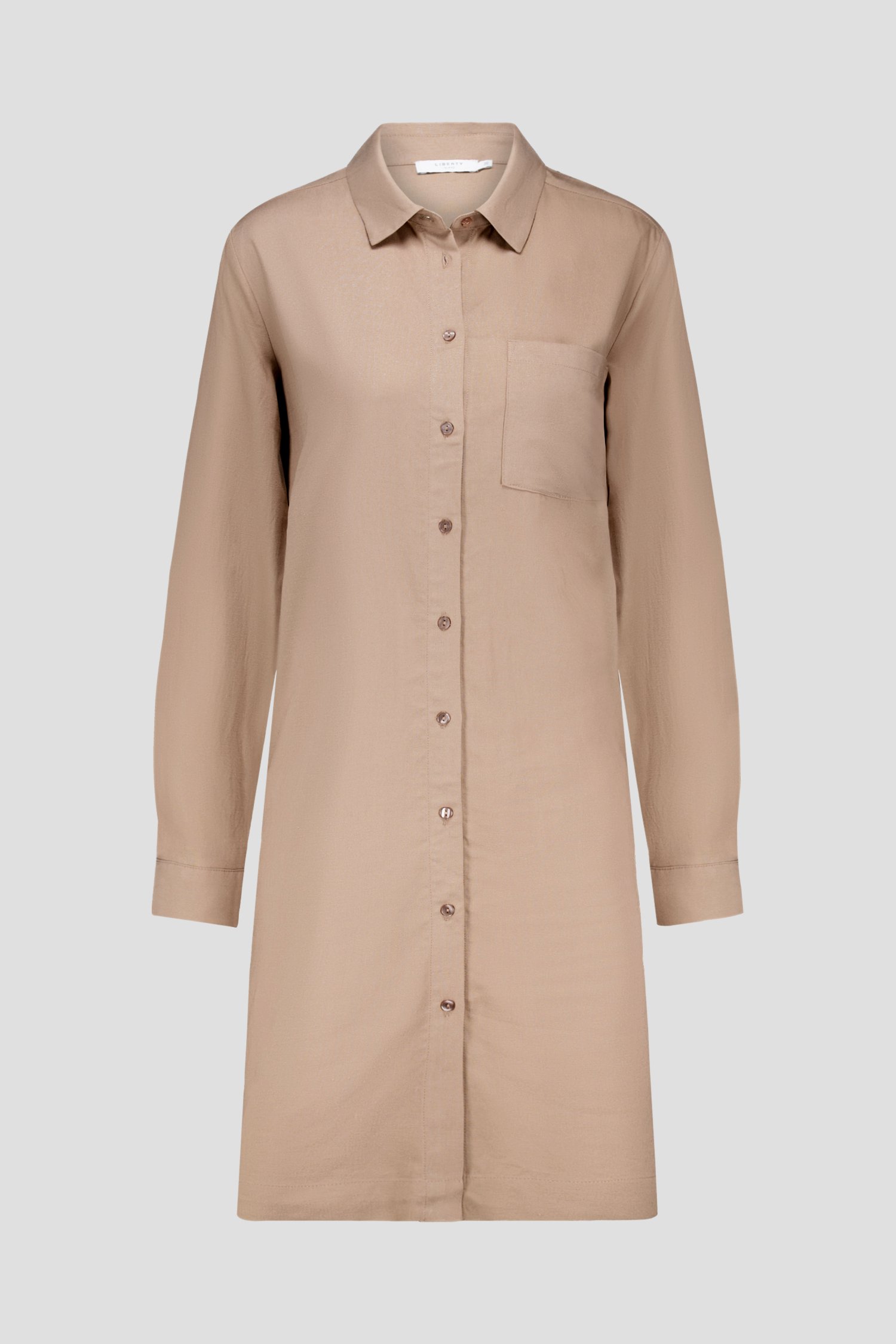 Robe en lin beige de Liberty Island pour Femmes