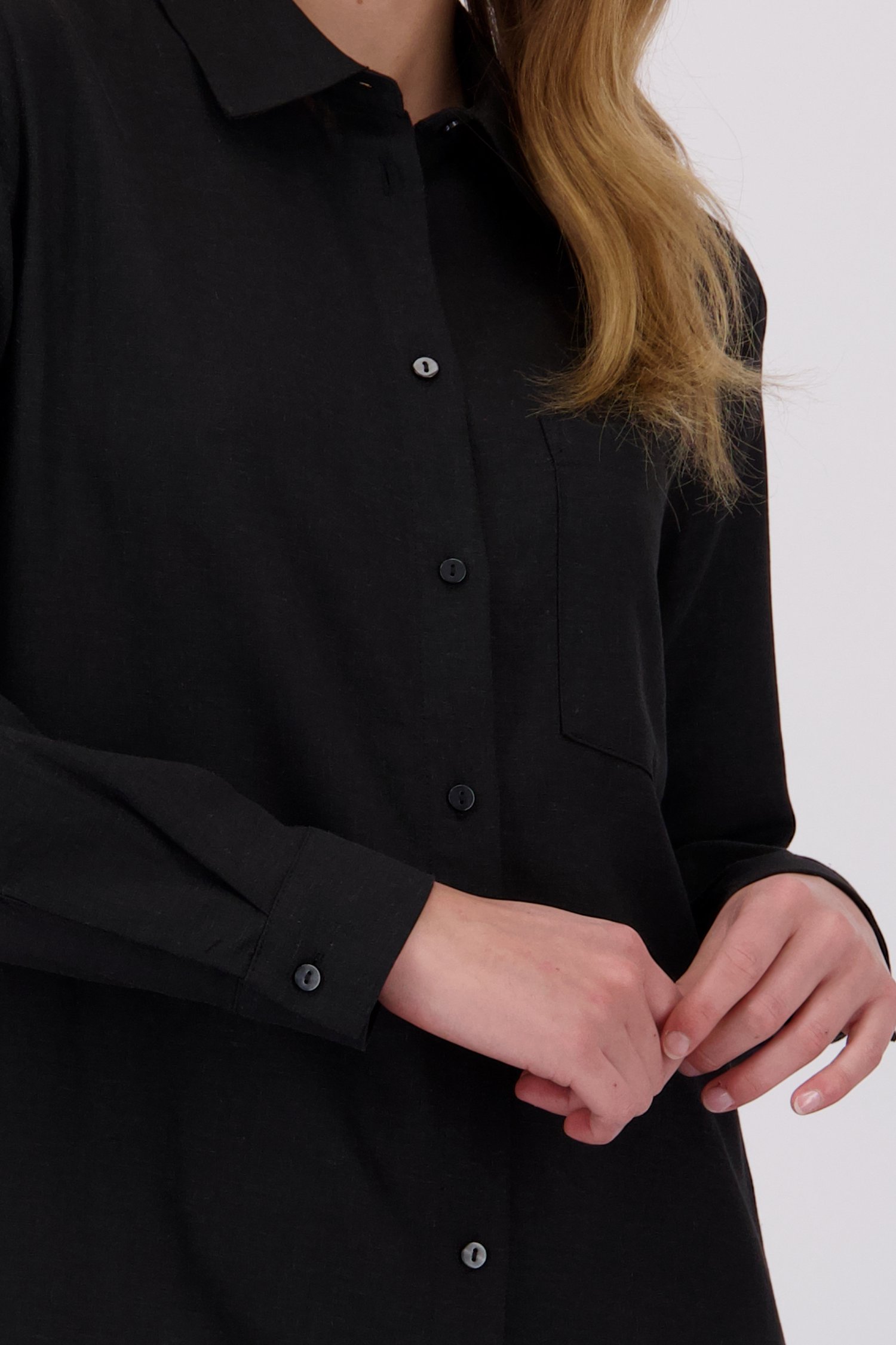 Robe en lin noir de Liberty Island pour Femmes