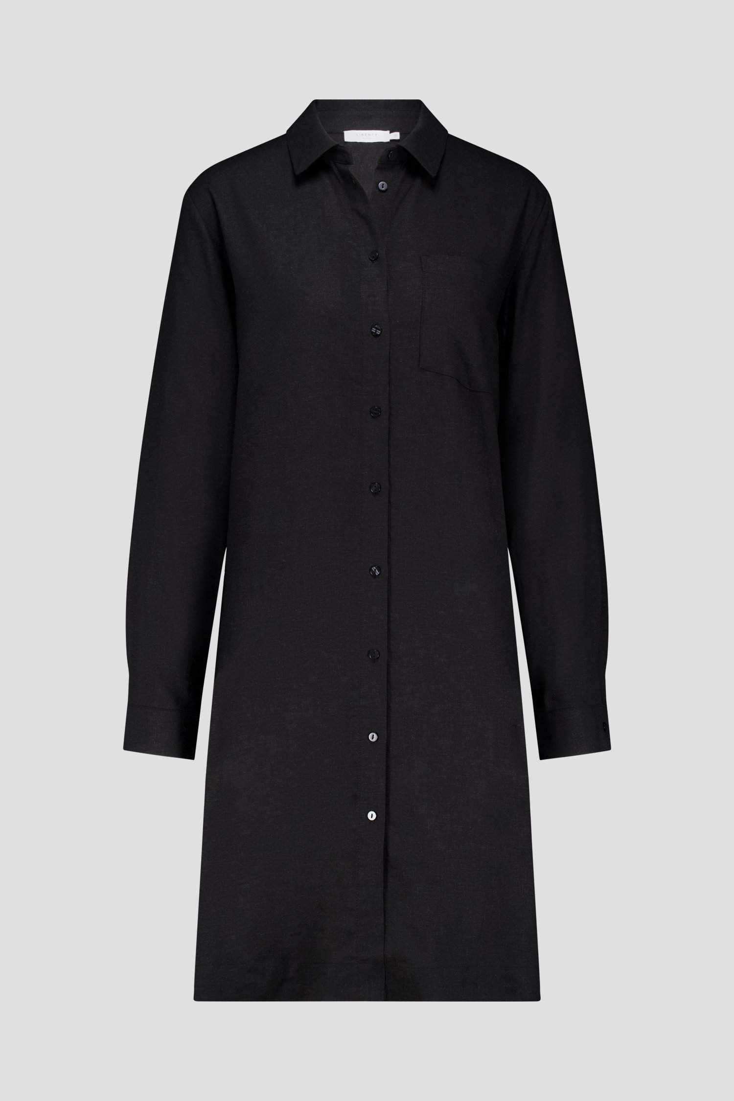 Robe en lin noir de Liberty Island pour Femmes