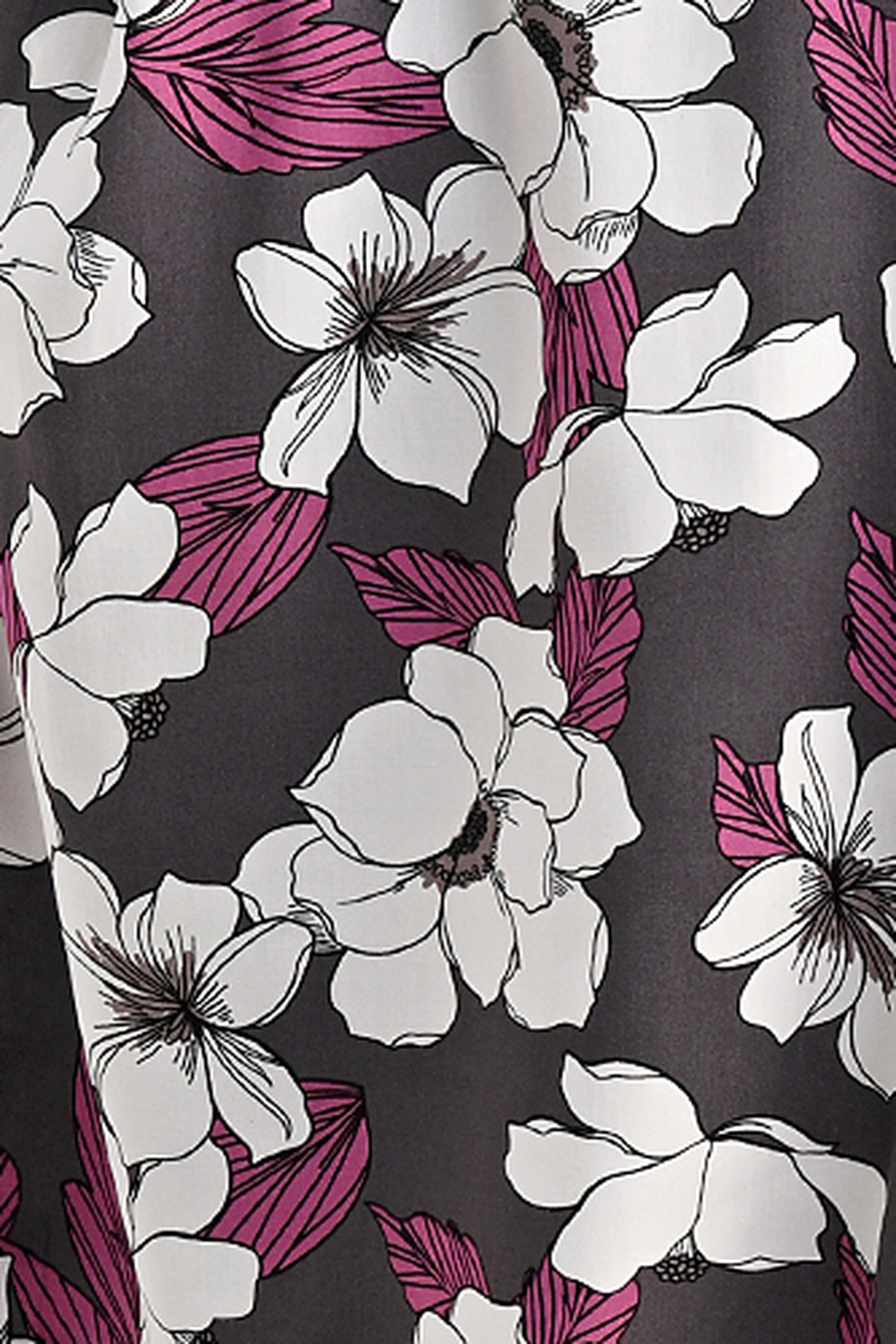 Robe gris foncé à imprimé floral de Bicalla pour Femmes