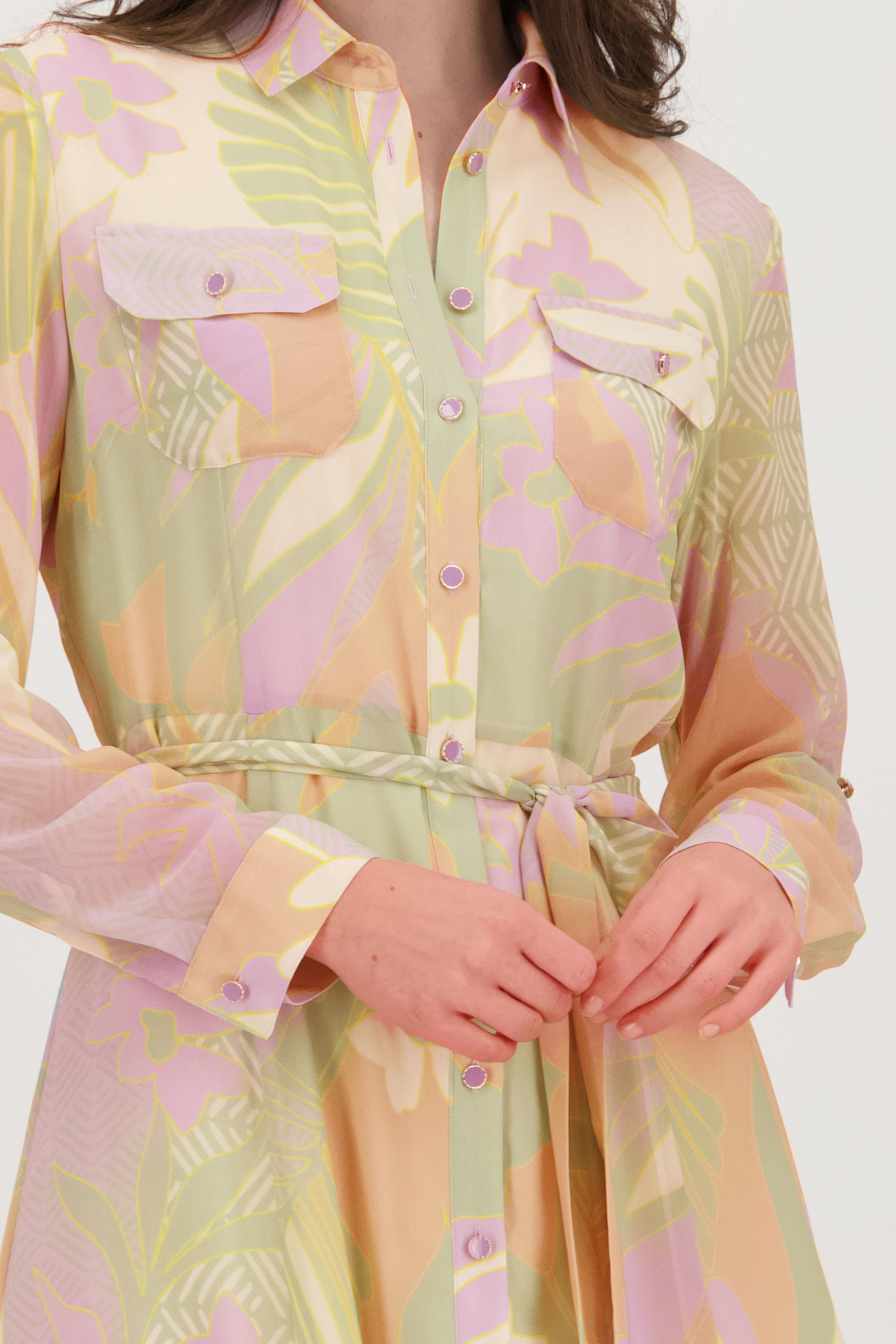 Robe longue à imprimé pastel de D'Auvry pour Femmes