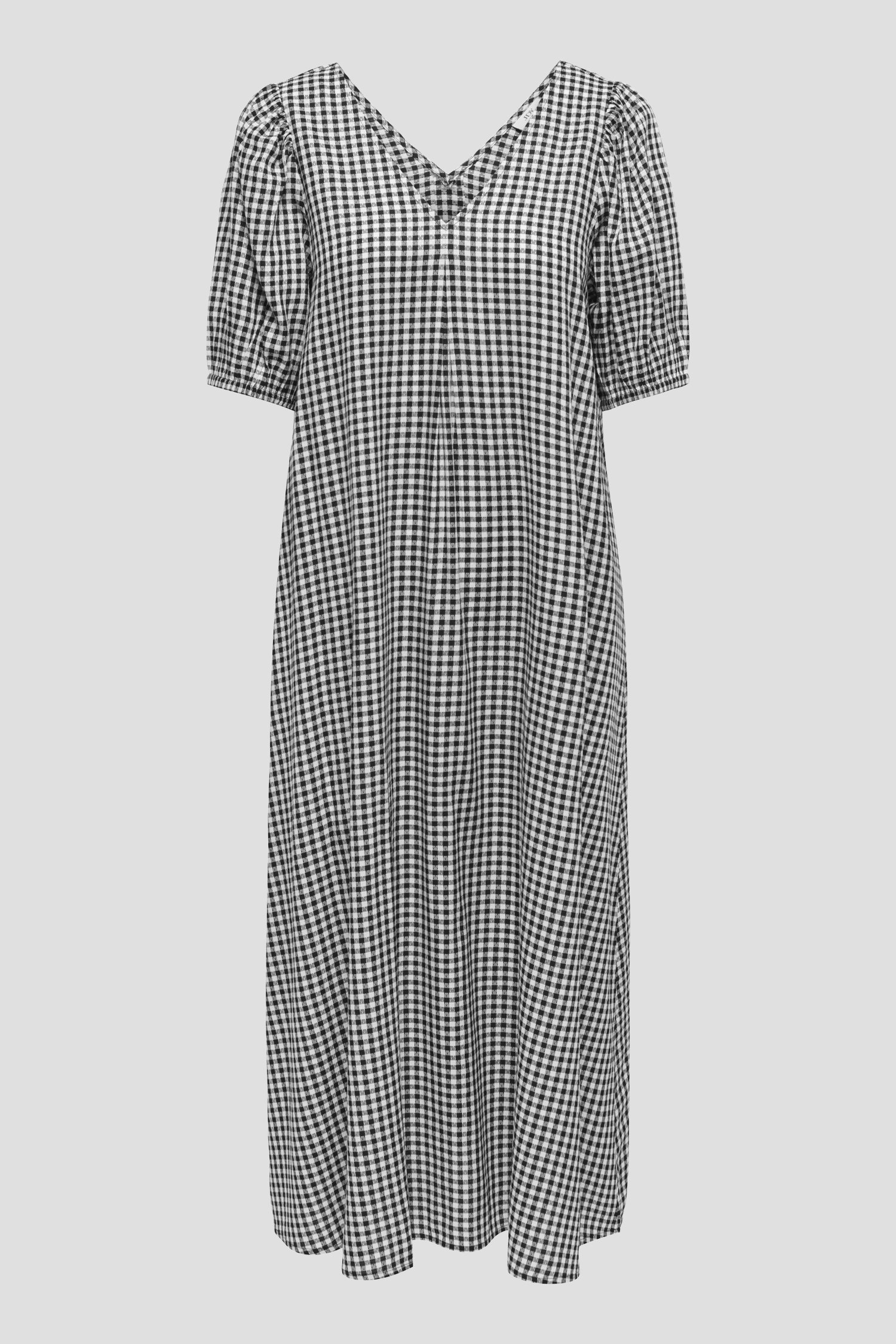 Photo produit 1 de Robe longue à motif à carreaux noir et blanc de JDY pour Femmes