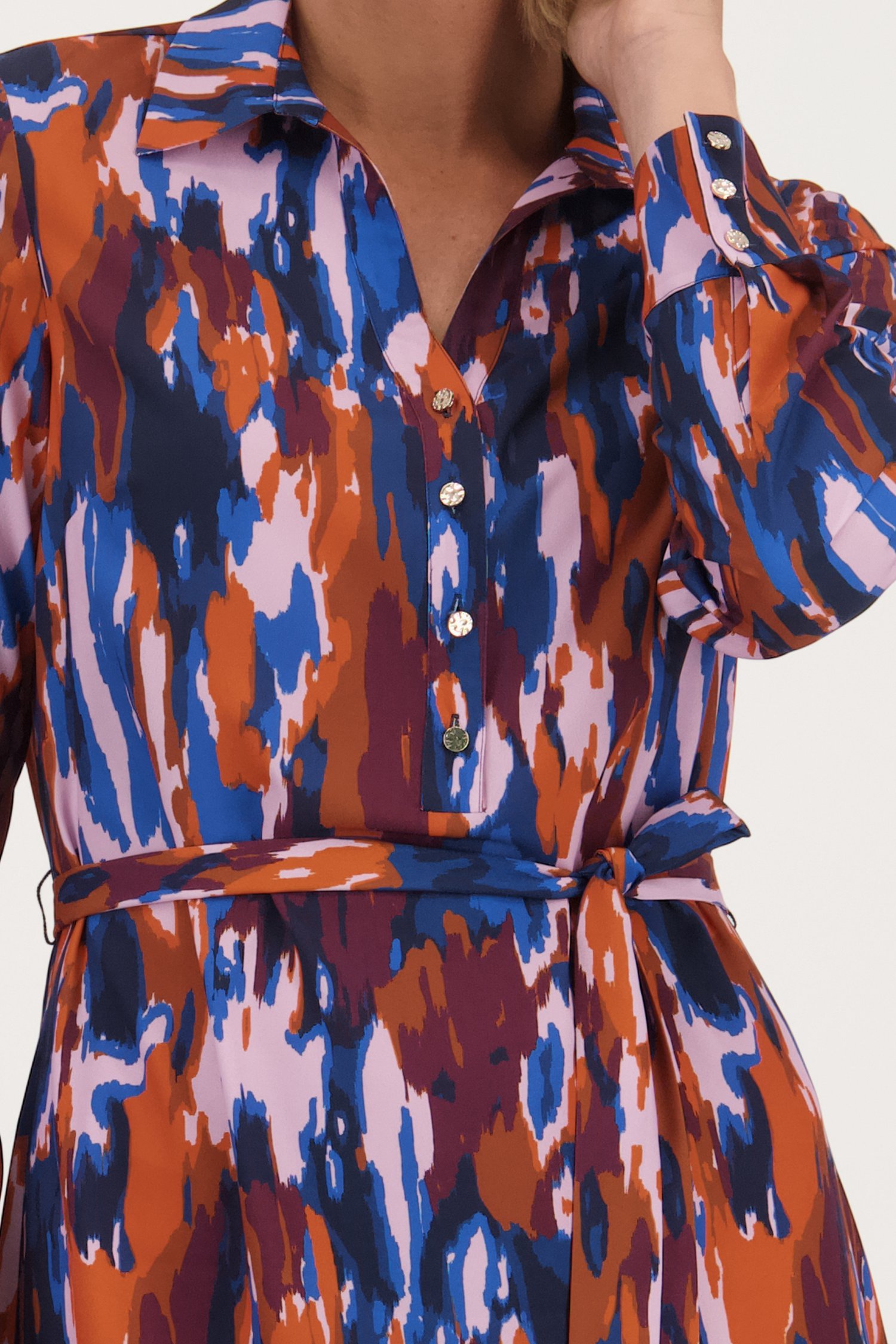 Robe mi-longue avec imprimé de Claude Arielle pour Femmes