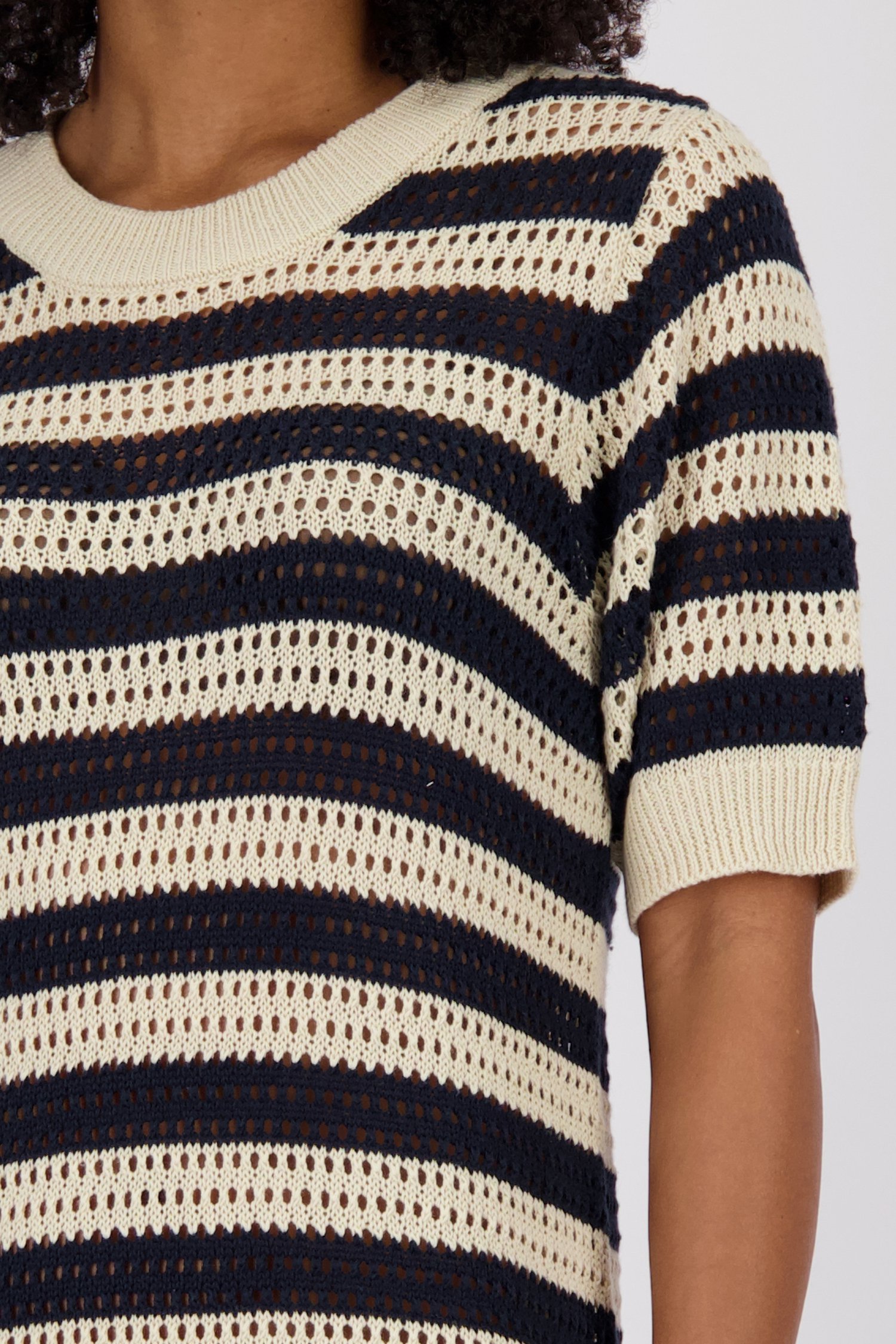 Robe midi beige à motif rayé bleu de JDY pour Femmes
