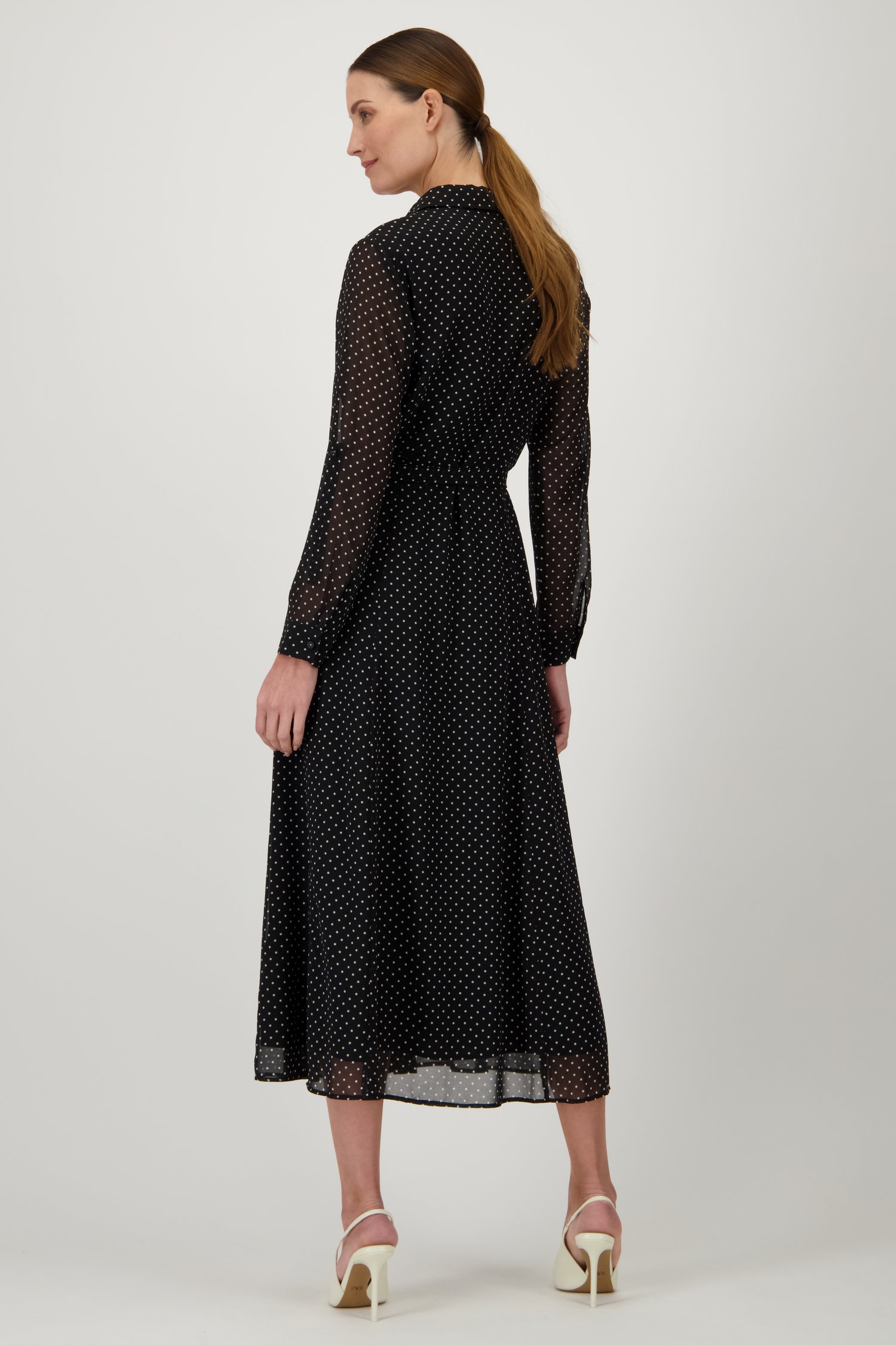 Robe noire à pois de D'Auvry pour Femmes